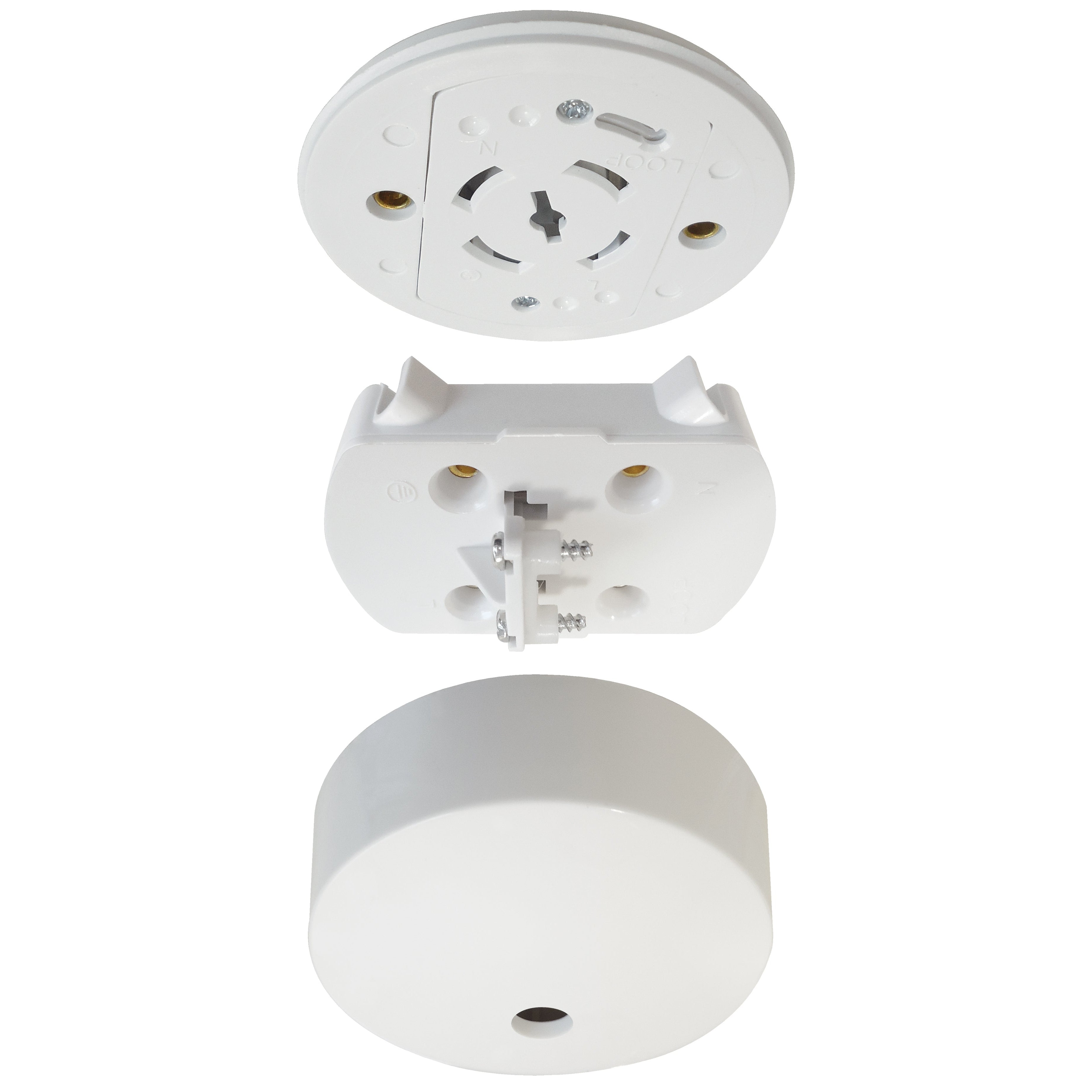 Eterna CR10 Plug In Ceiling Rose White