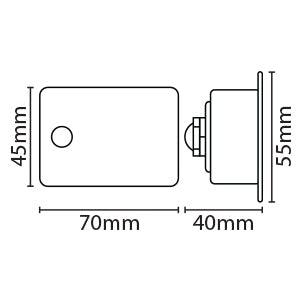 Eterna DECKLED 2W LED Deck Light Silver