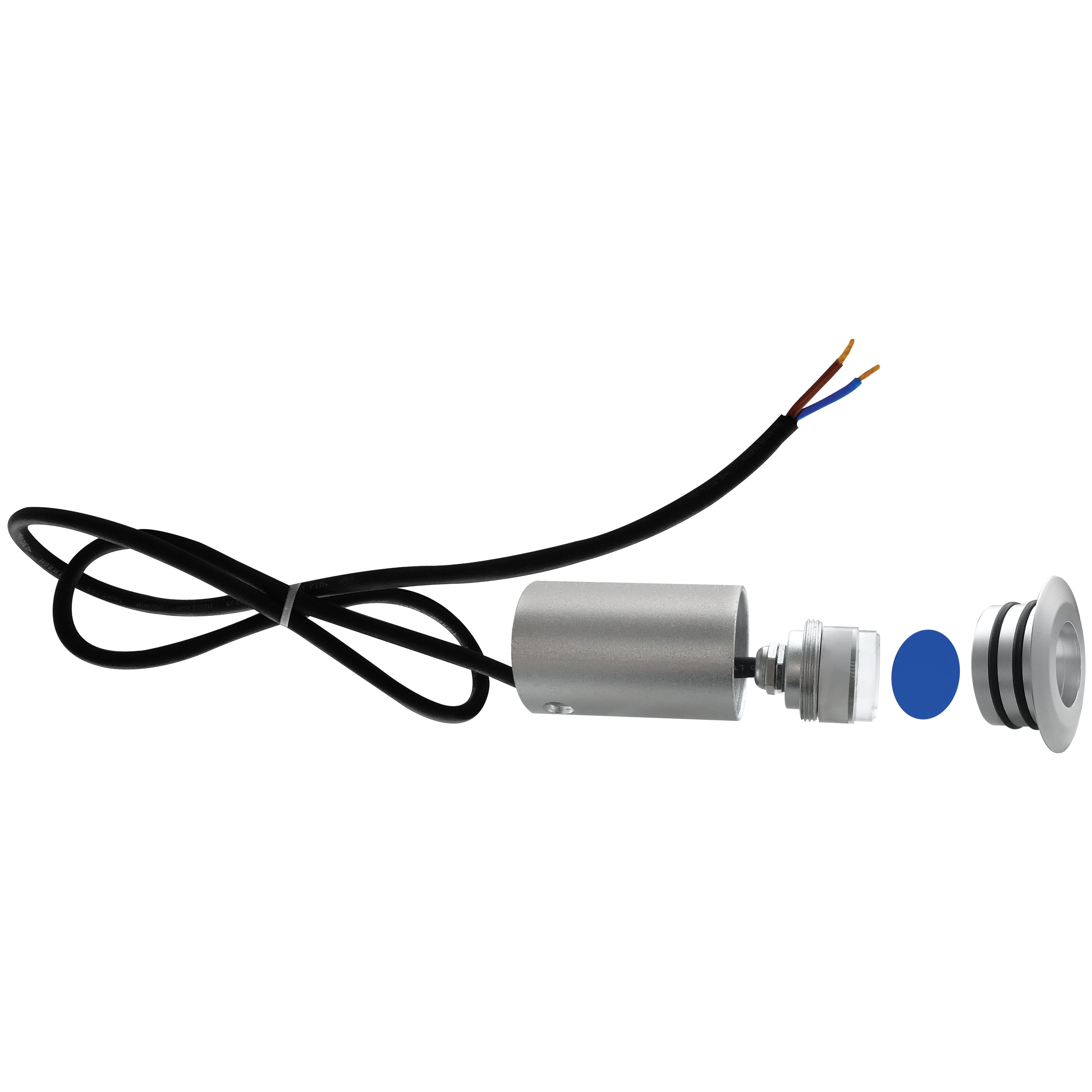 Eterna DECKLED 2W LED Deck Light Silver