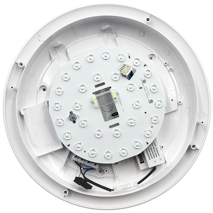 Eterna E02LNACW Lina Power and CCT Switchable IP66 Circular Bulkhead White