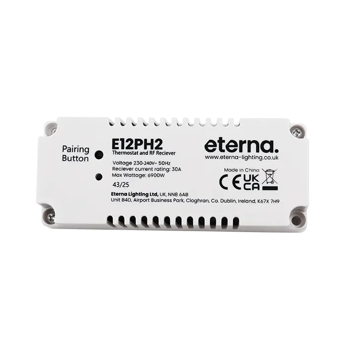 Eterna E12PH2 2kW Plinth Heater with RF Thermostat and Remote Control