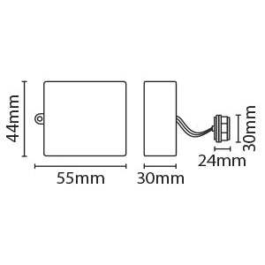 Eterna EMPCR Remote Fixing Miniature Photocell IP20 Black