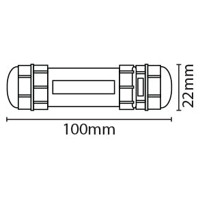 Eterna IPCONNECT Waterproof Electrical Connector Black