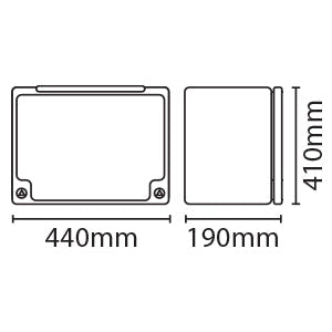 Eterna JSL244 440 x 410 x 190mm IP54 Enclosure Lockable