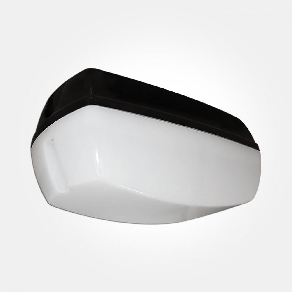 Eterna KRECBOPL 10W LED Bulkhead with Opal Diffuser Black