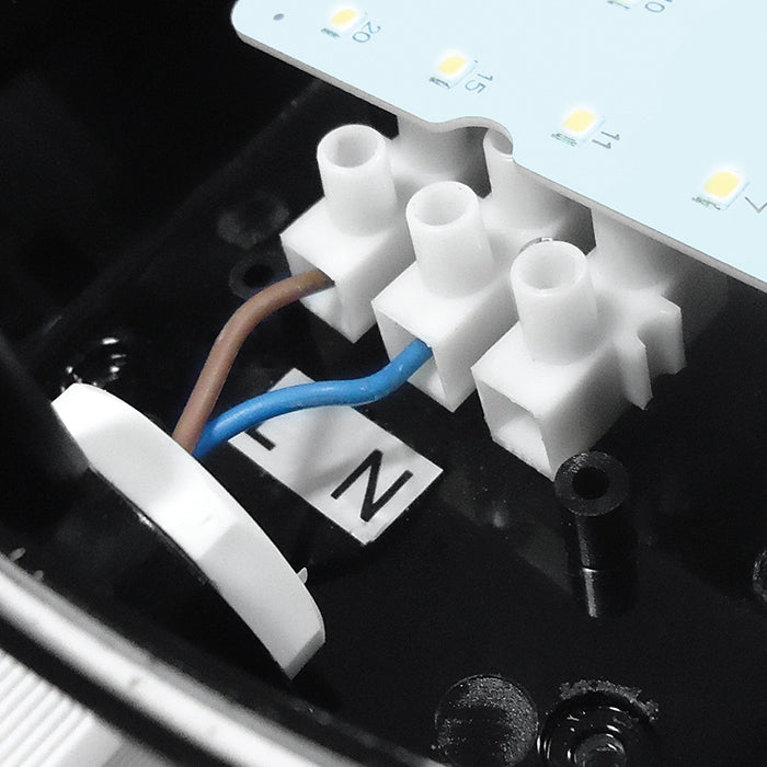 Eterna KRECBOPL 10W LED Bulkhead with Opal Diffuser Black