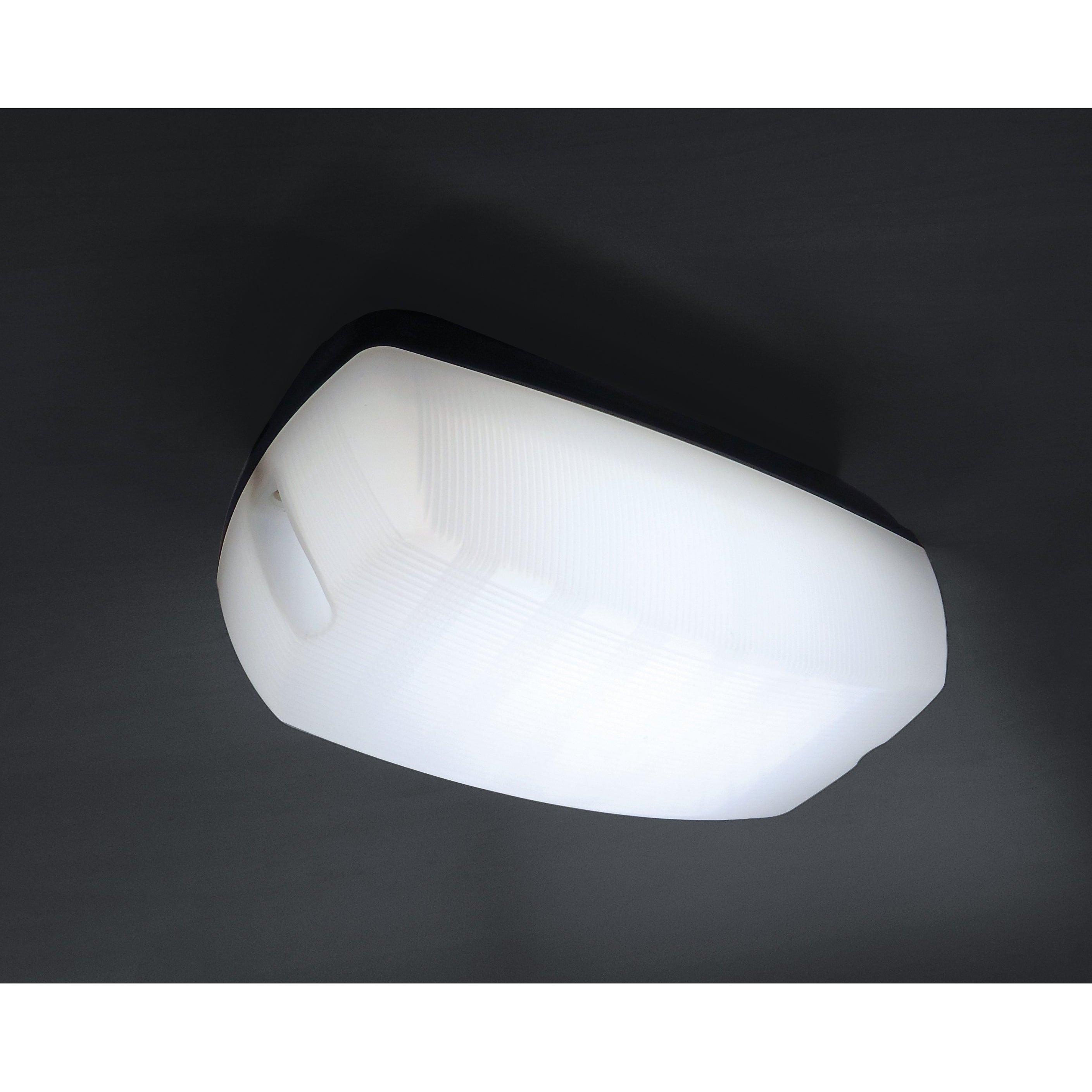 Eterna KRECBOPL 10W LED Bulkhead with Opal Diffuser Black