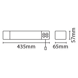 Eterna LEDSHDVO 6W LED Dual Voltage Shaver Light 3000K