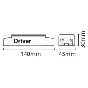 Eterna SFLDR36 36W Driver for Super Flat Strip Lights White