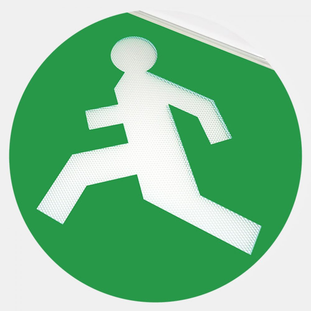 Eterna SIGNLEDEM3 LED Emergency Exit Drop Sign White