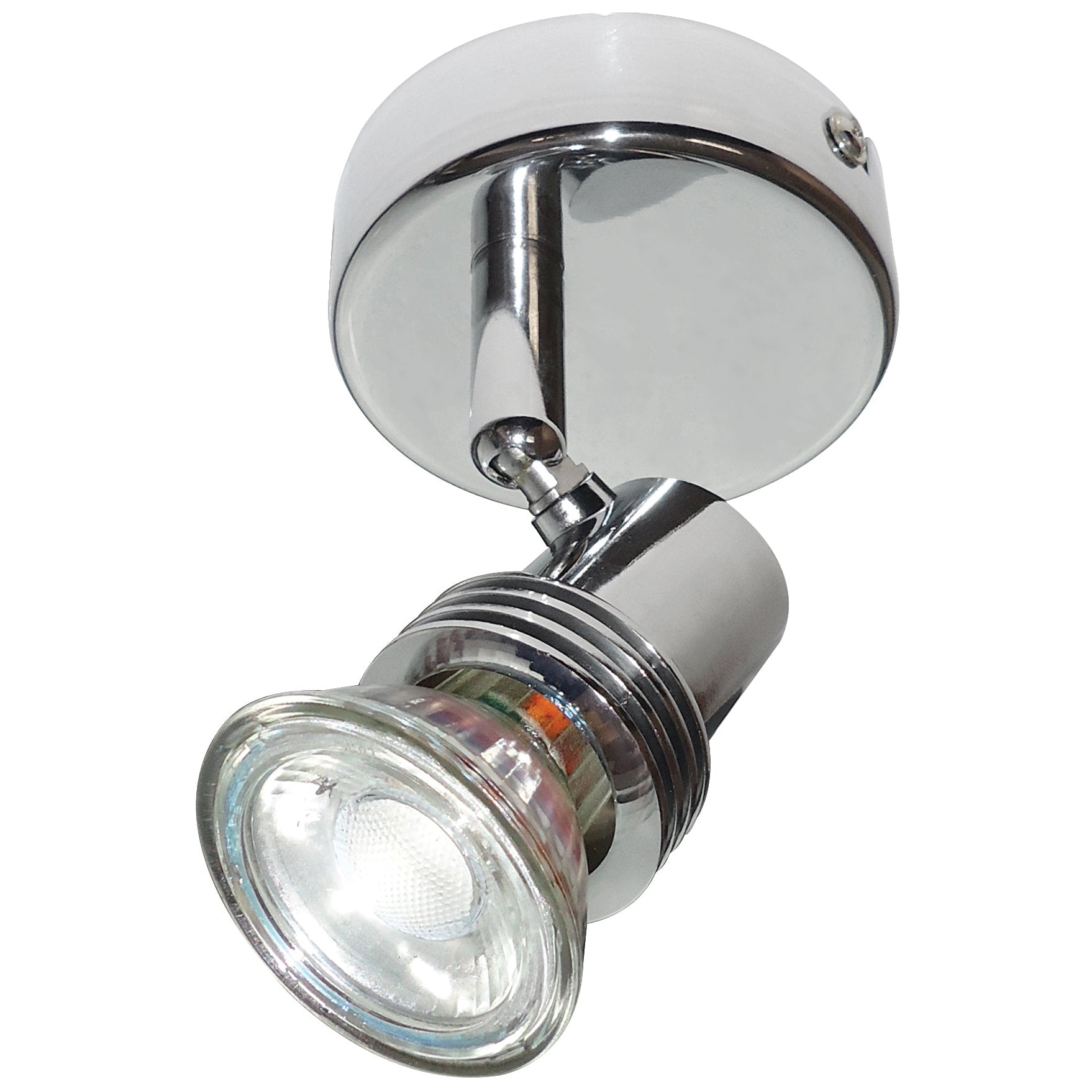 Eterna SPOT1CR 50W GU10 Single Spotlight Polished Chrome