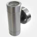 Eterna SSWLTWIN Stainless Steel Twin Wall Light Silver