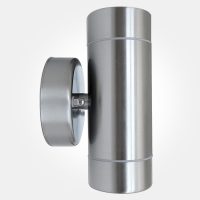 Eterna SSWLTWIN Stainless Steel Twin Wall Light Silver