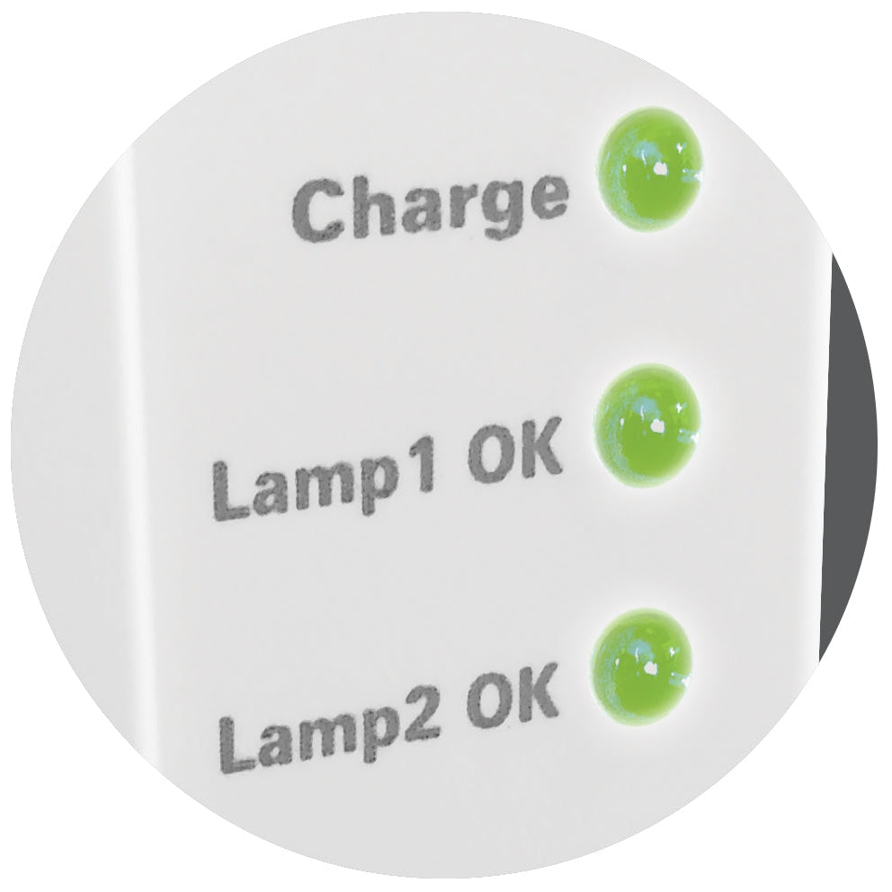 Eterna TSPOTLIP20 LED Emergency Twinspot Fitting White