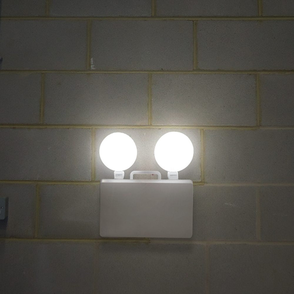Eterna TSPOTLIP20 LED Emergency Twinspot Fitting White
