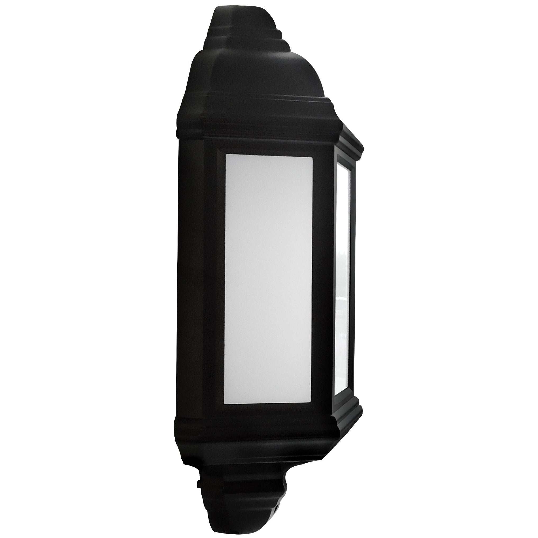 Eterna VECOHBK 7W LED Half Lantern Black