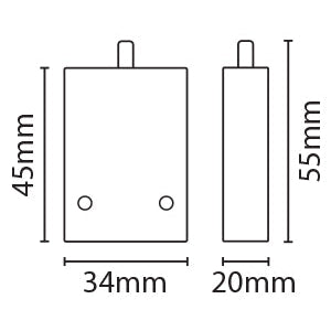 Eterna XS63W Push To Break Autoswitch IP20 White