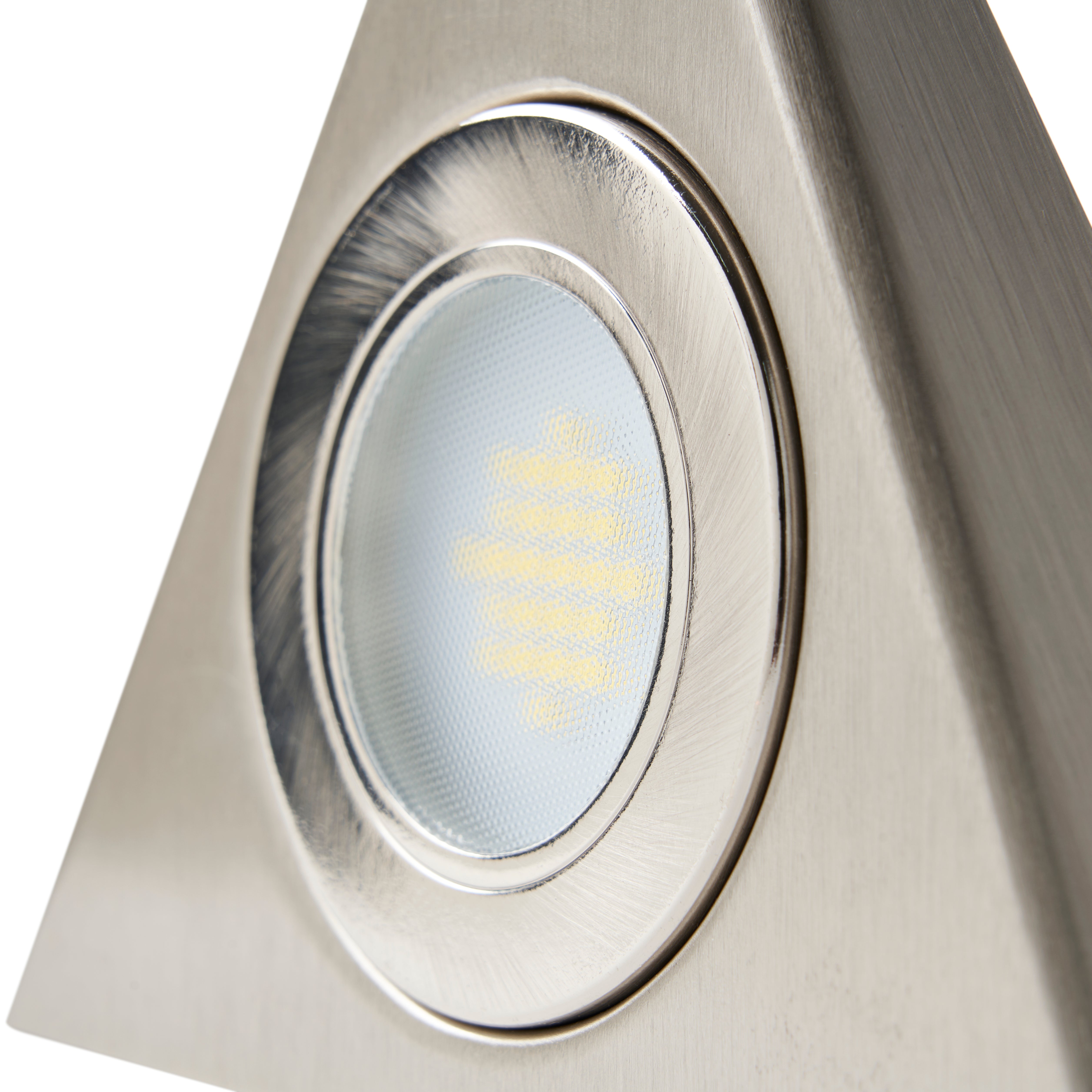 Forum CUL-25219 Fonte Triangular Day Light Under Kitchen Cabinet Light - Satin Nickel