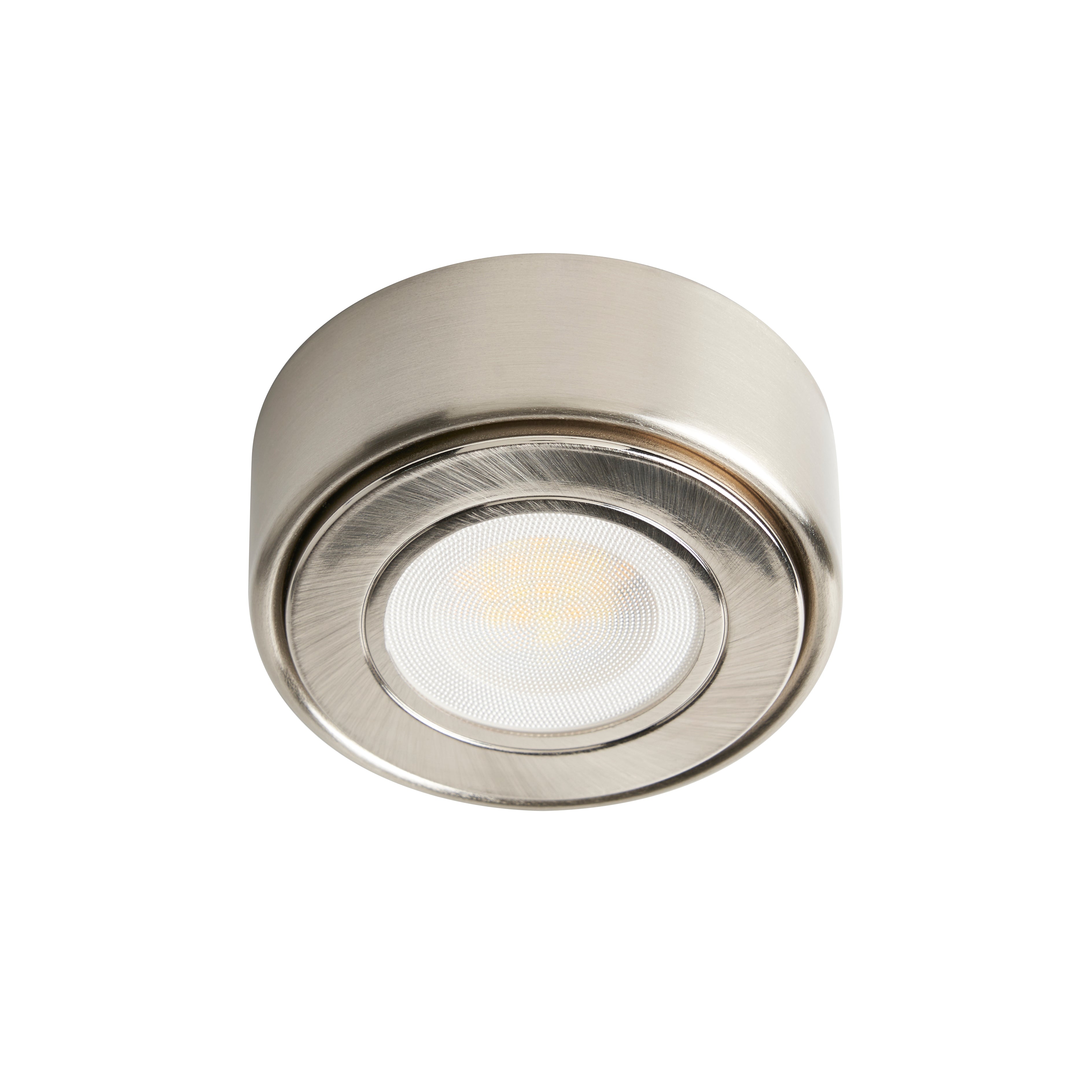Forum CUL-35860 Ellen Round Under Cupboard Light Satin Nickel