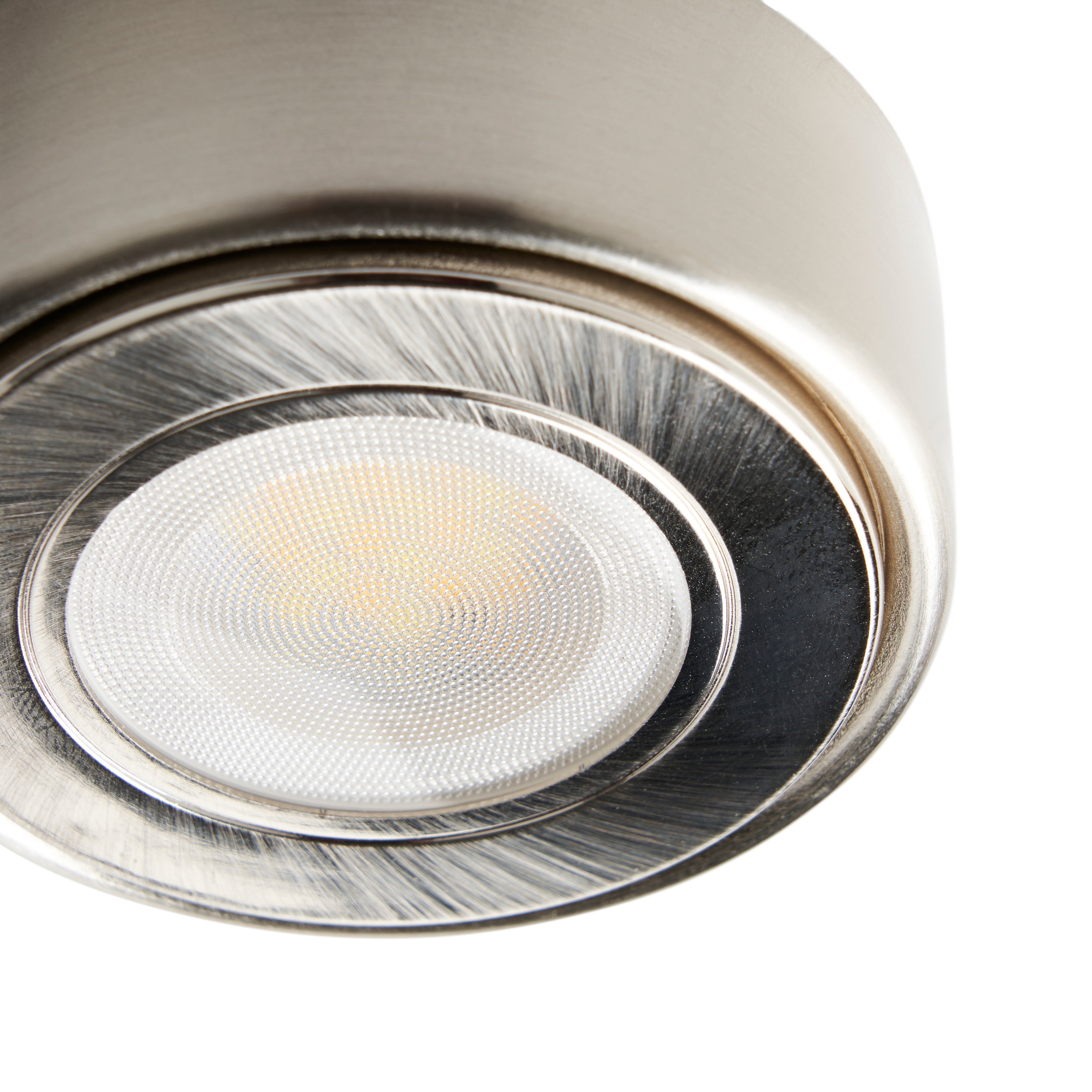 Forum CUL-35860 Ellen Round Under Cupboard Light Satin Nickel