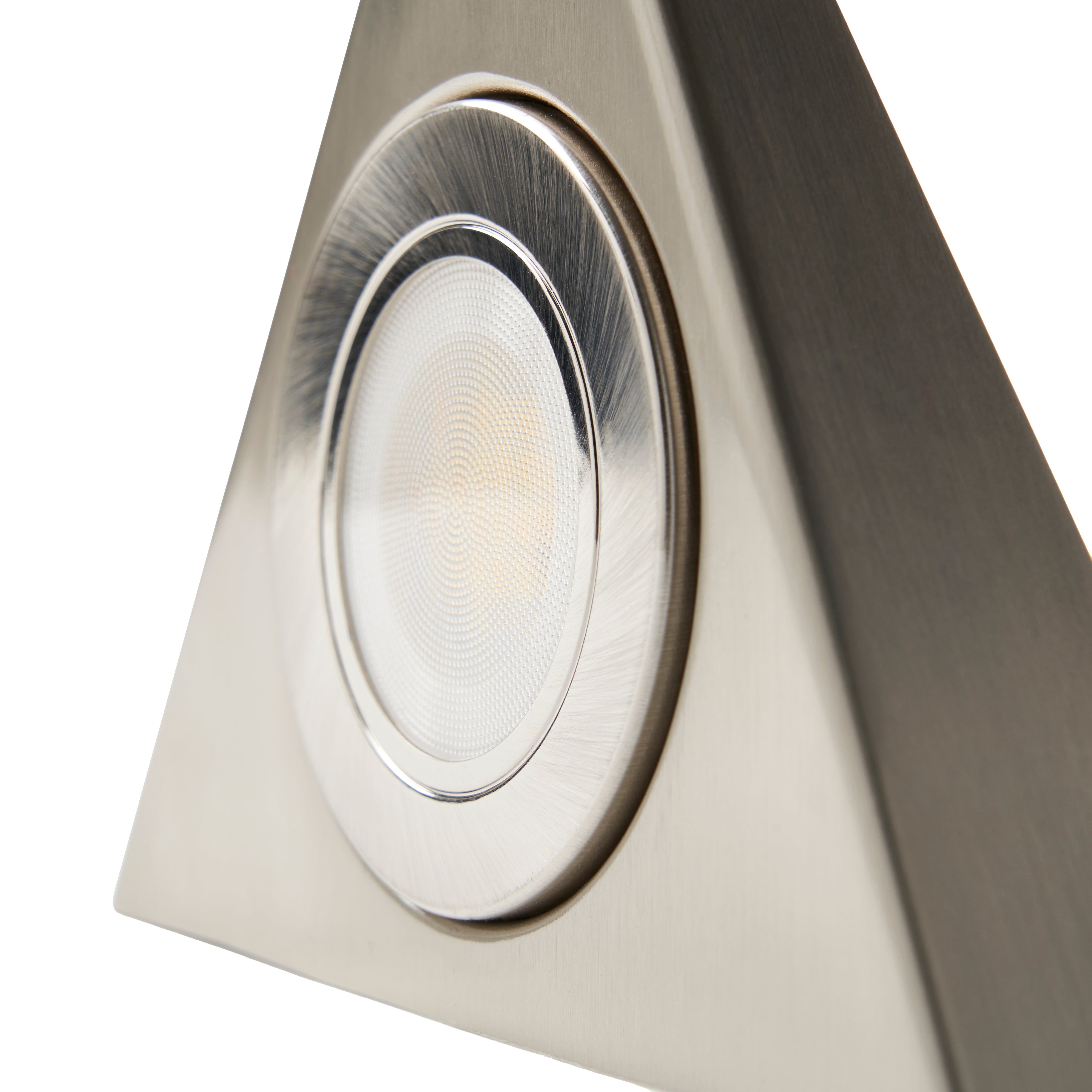 Forum CUL-35861 Faro CCT Triangle Under Cupboard Light Satin Nickel