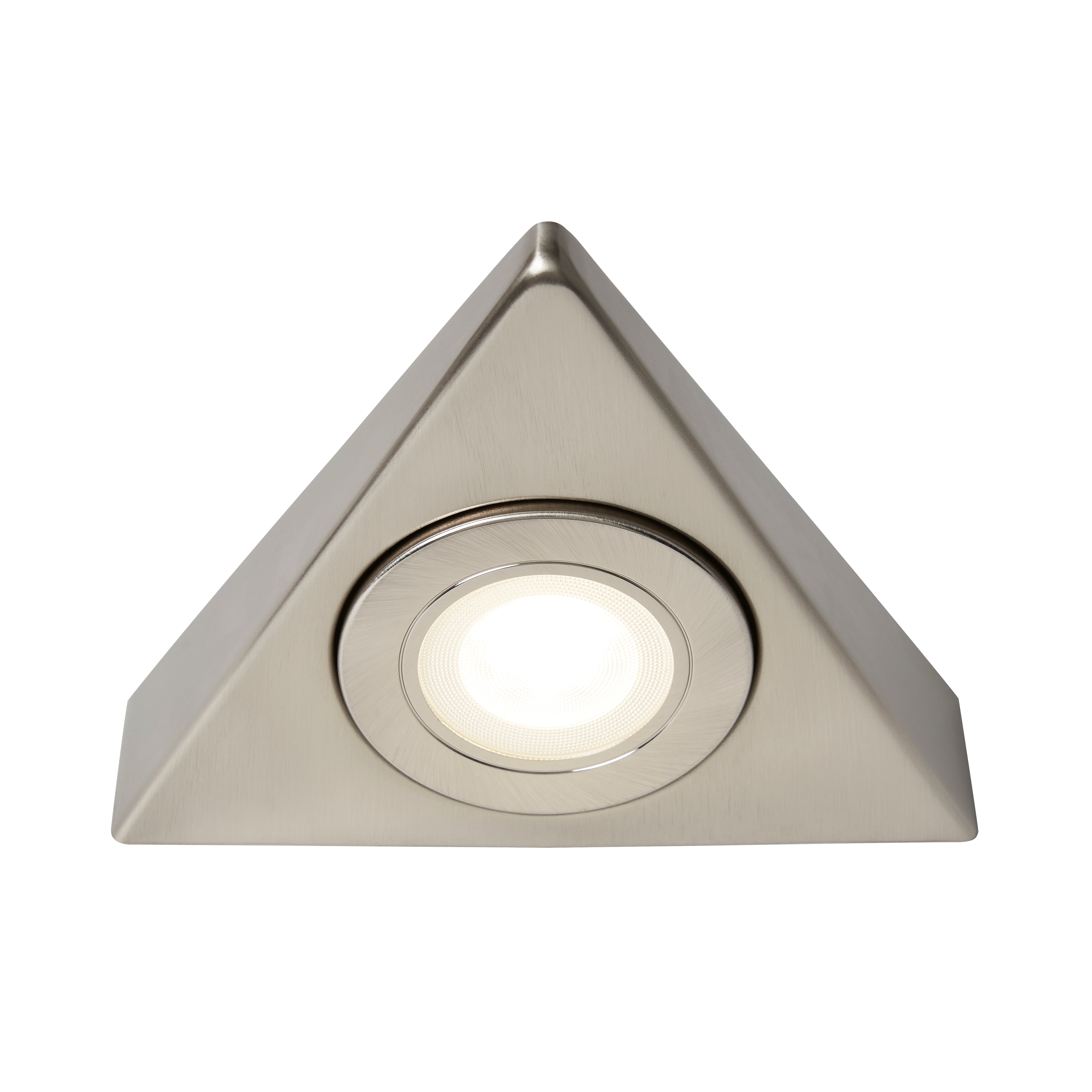Forum CUL-35861 Faro CCT Triangle Under Cupboard Light Satin Nickel