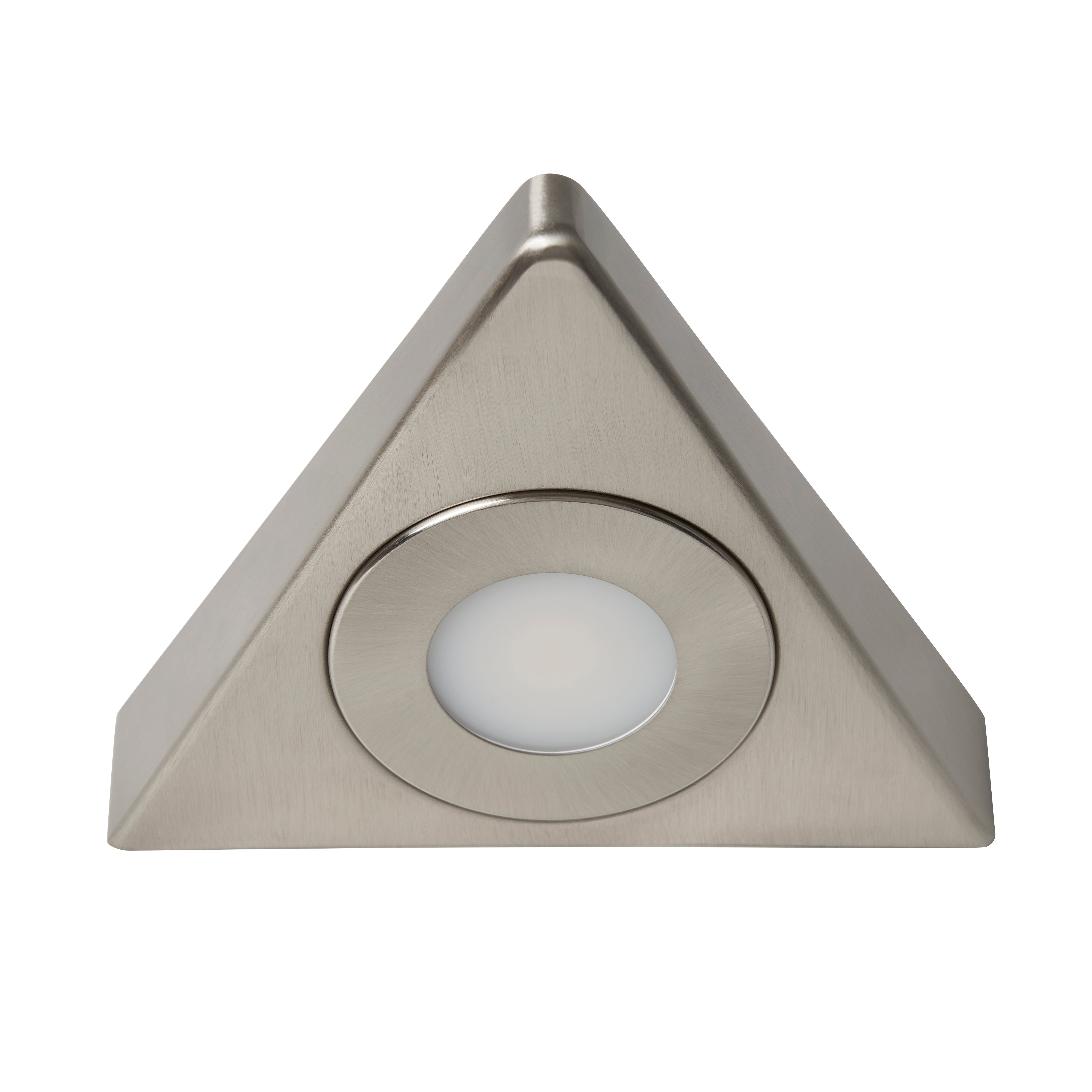 Forum CUL-35865 Ayla 3w UnderCabinet CCT Triangle Satin Nickel