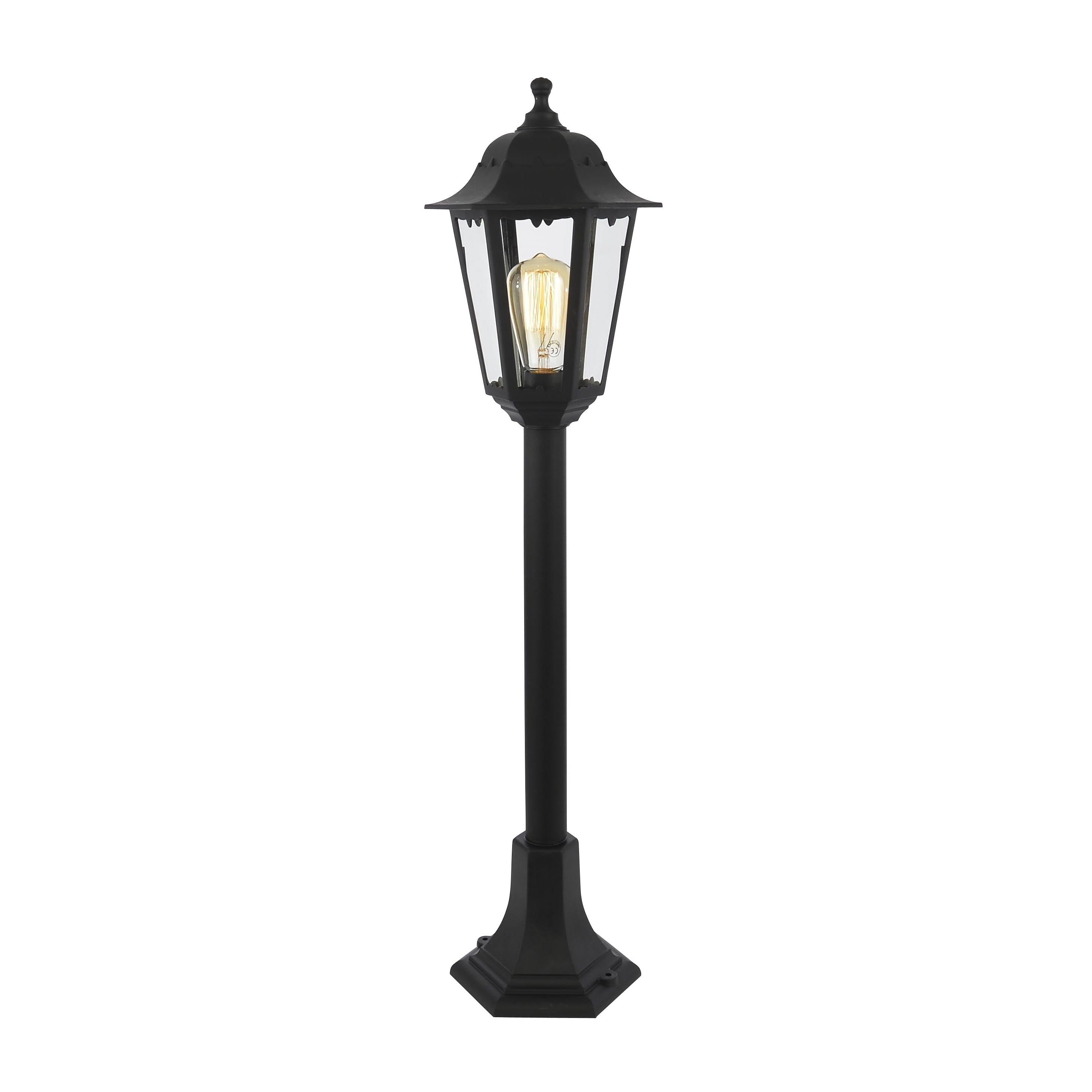 Forum CZ-25148-BLK Bianca Outdoor Polycarbonate Tall Lamp Post Lantern, Black