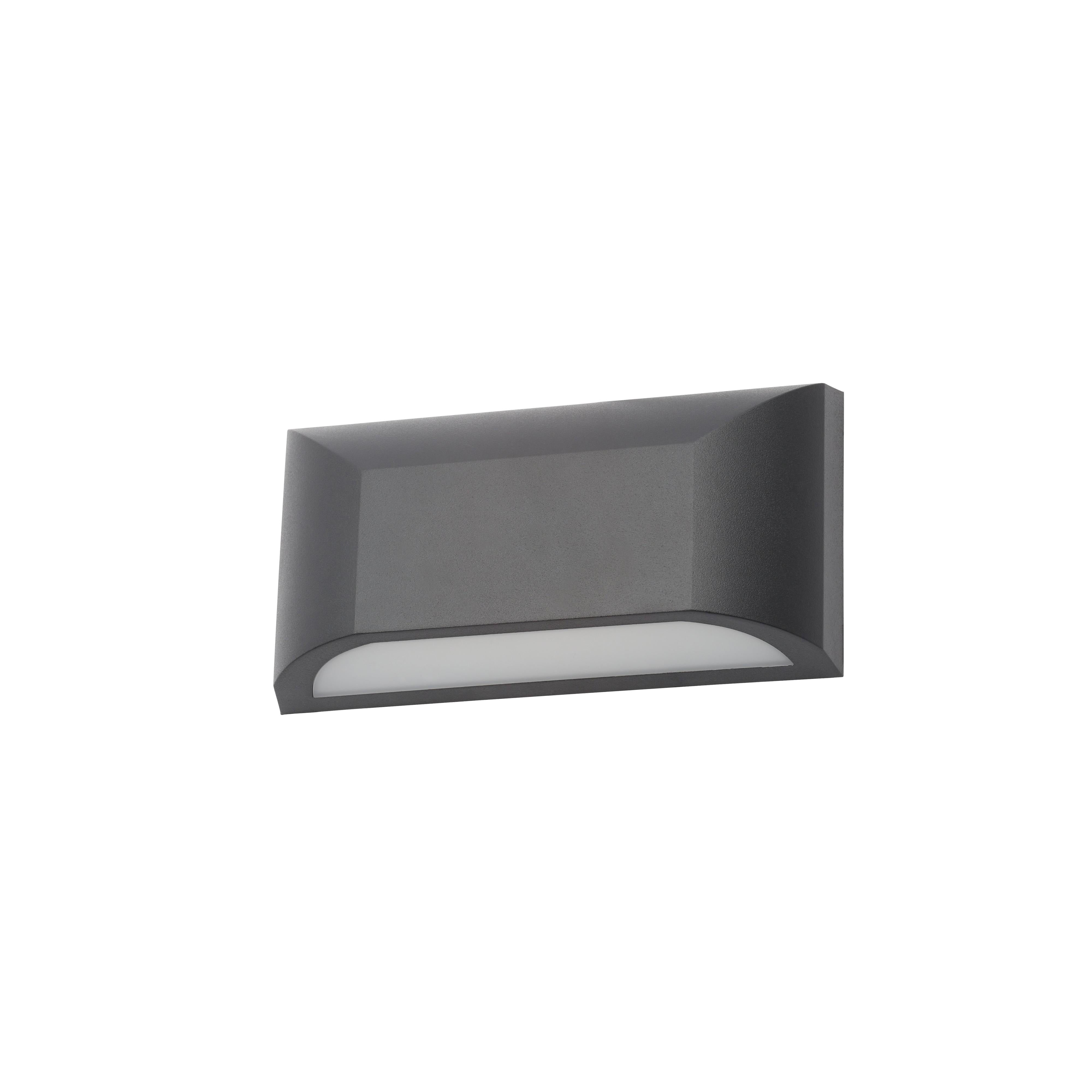 Forum CZ-31752-BLK Poole Outdoor Rectangular Down Wall Light - Black