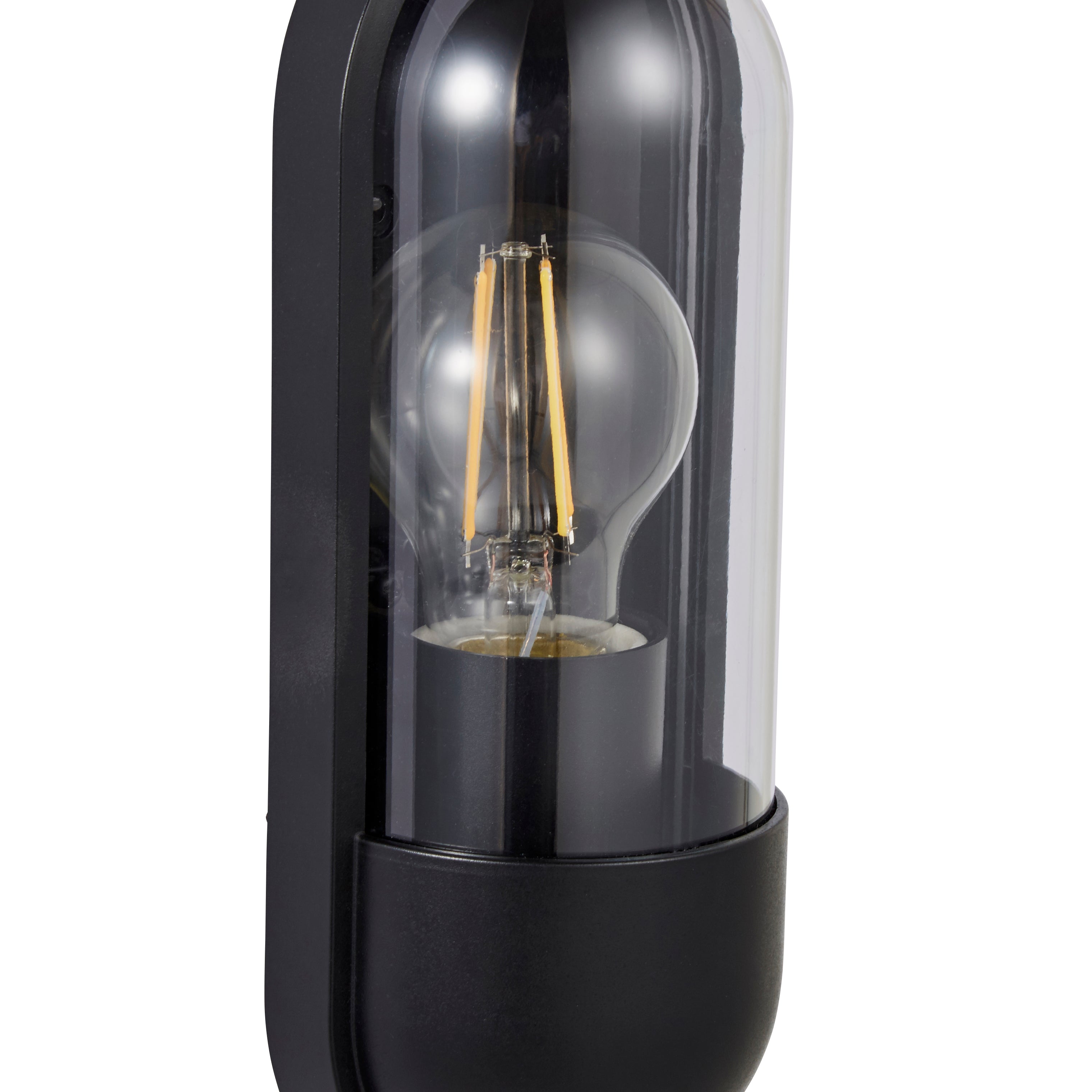 Forum CZ-38639-BLK Pilule Outdoor Wall Light, Black