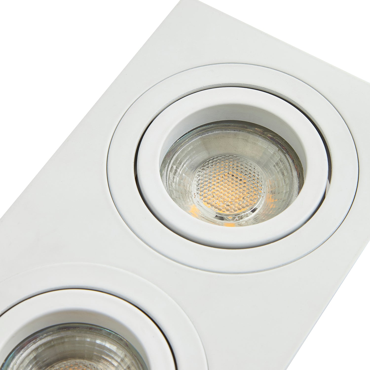 Forum INL-38618-WHT Pasto Double Alum Sq Adj DL GU10 White
