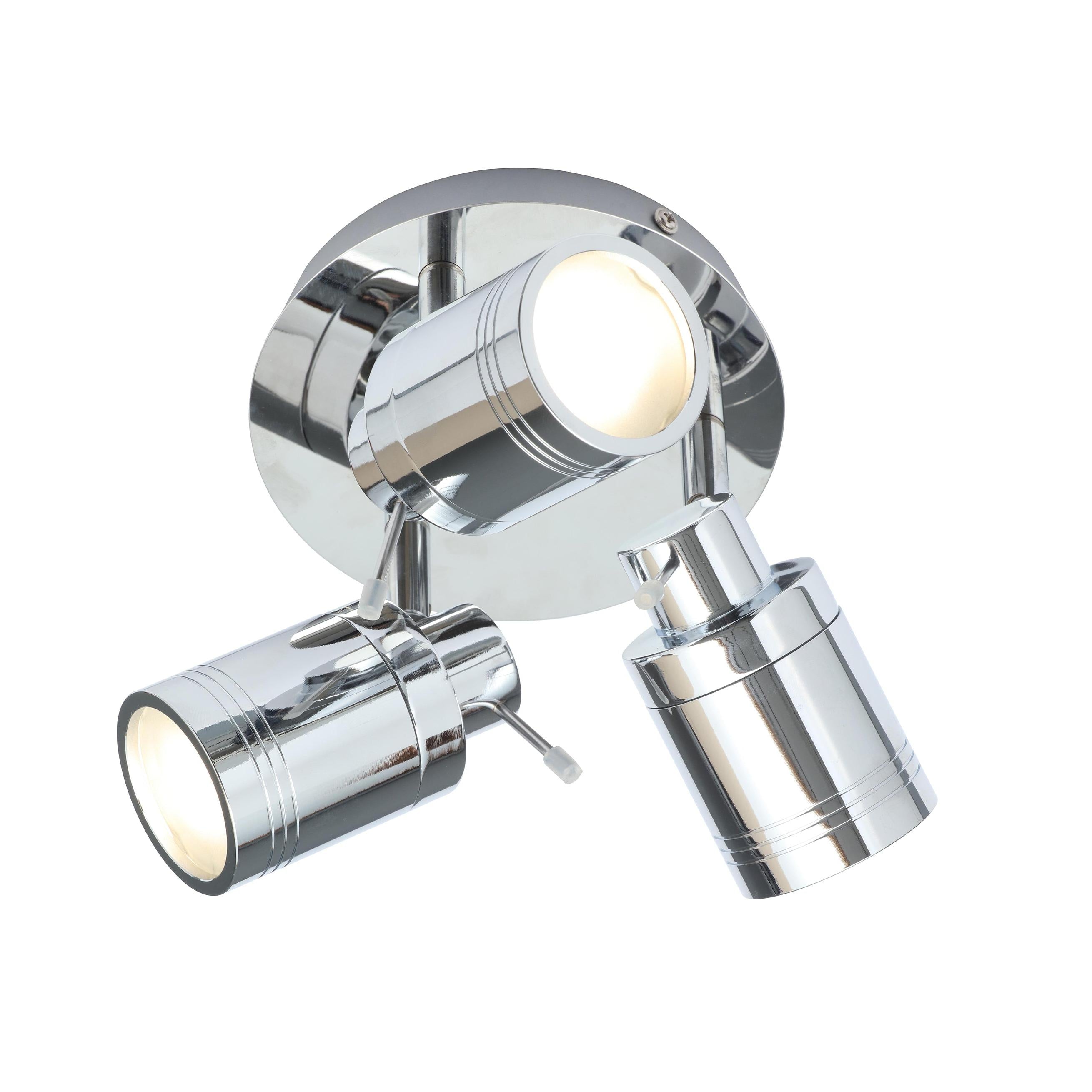 Forum SPA-27405-CHR Scorpius Bathroom Ceiling Spotlight Plate, Chrome