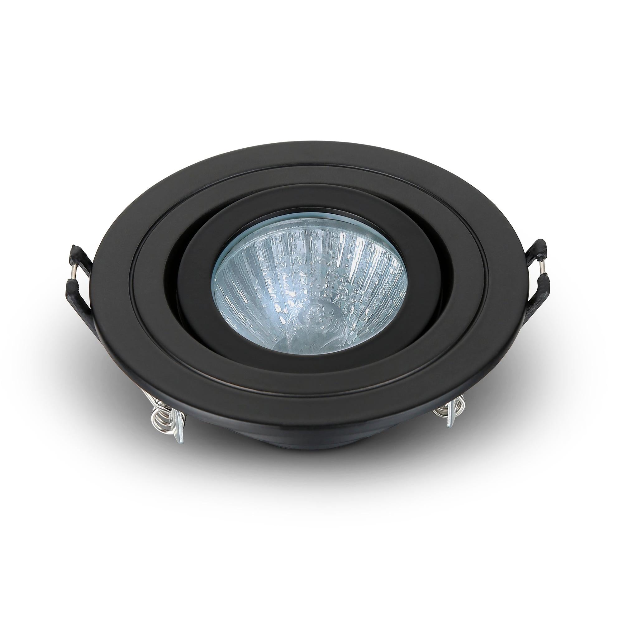 Forum SPA-30841-MBLK Cali circular IP65 Tiltable Downlight, Matt Black