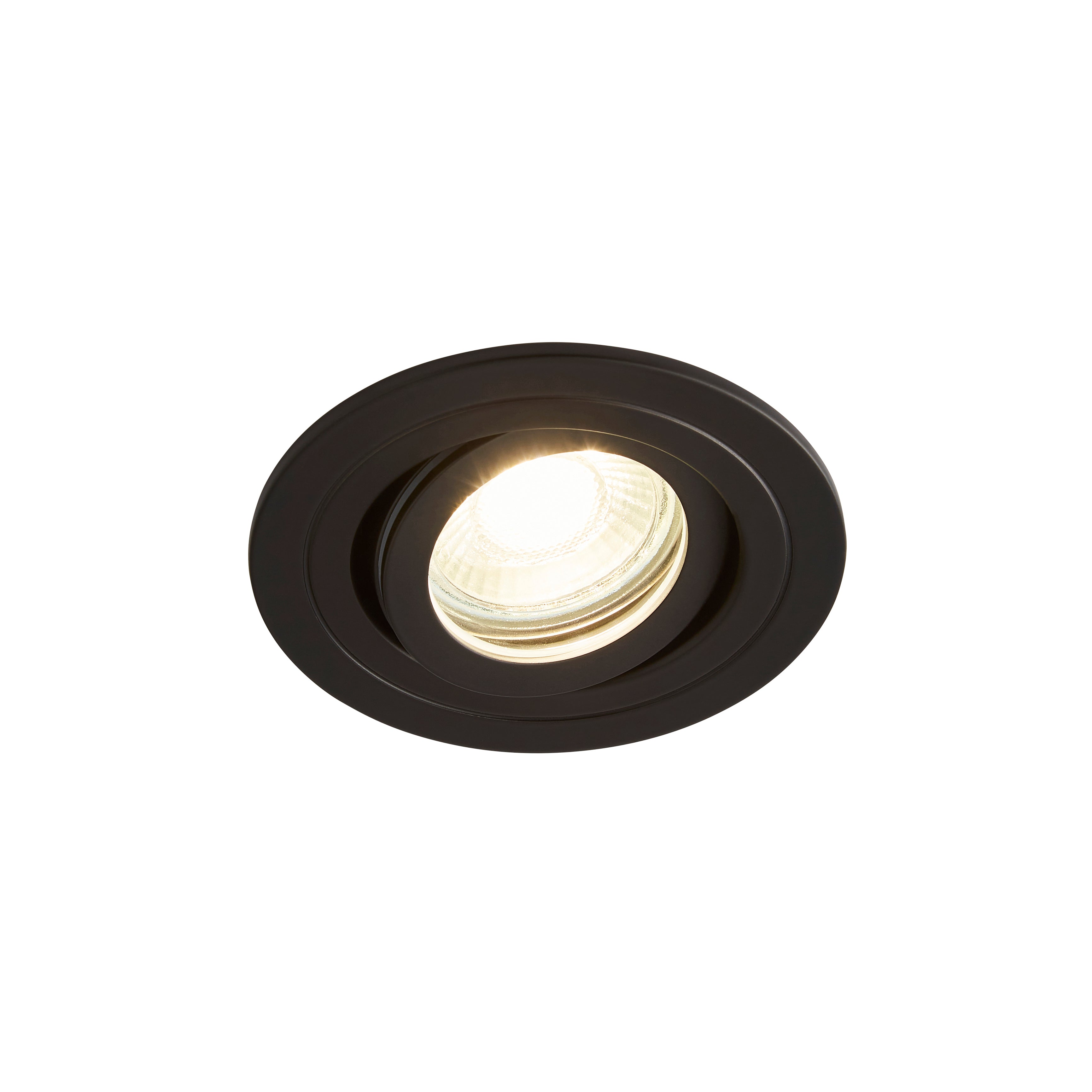Forum SPA-30841-MBLK Cali circular IP65 Tiltable Downlight, Matt Black