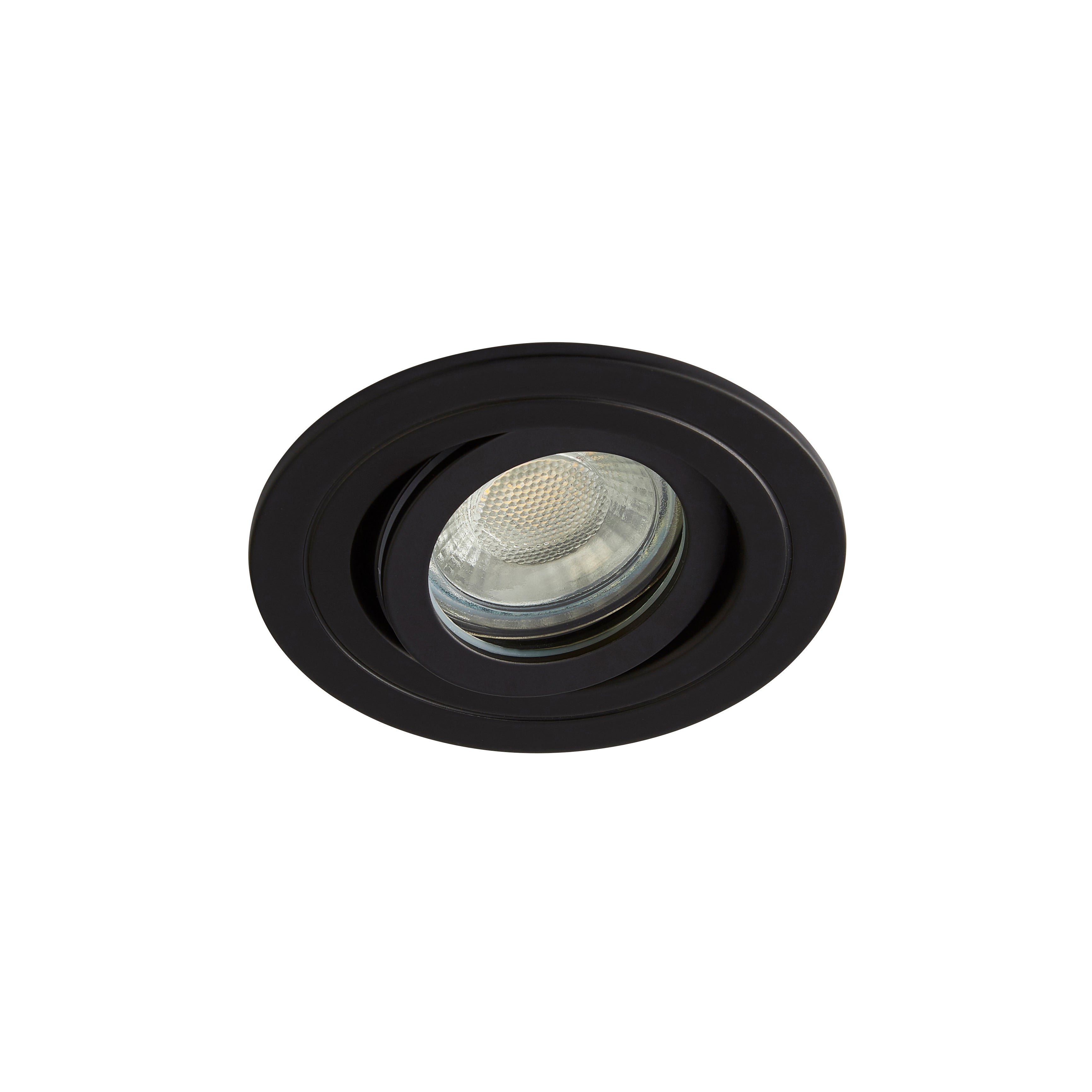 Forum SPA-30841-MBLK Cali circular IP65 Tiltable Downlight, Matt Black