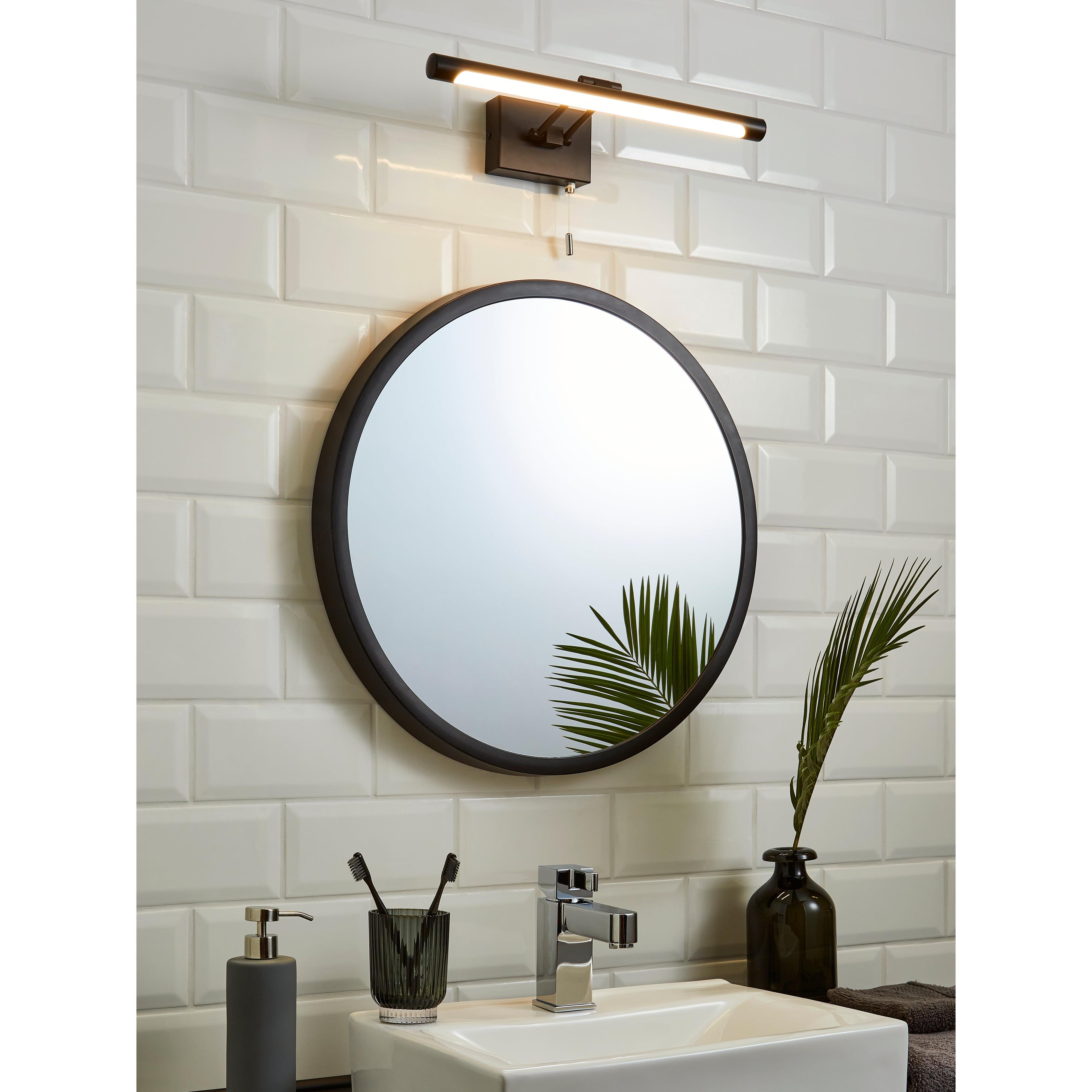 Forum SPA-30993-MBLK Chai bathroom Picture Wall Light, Matt Black