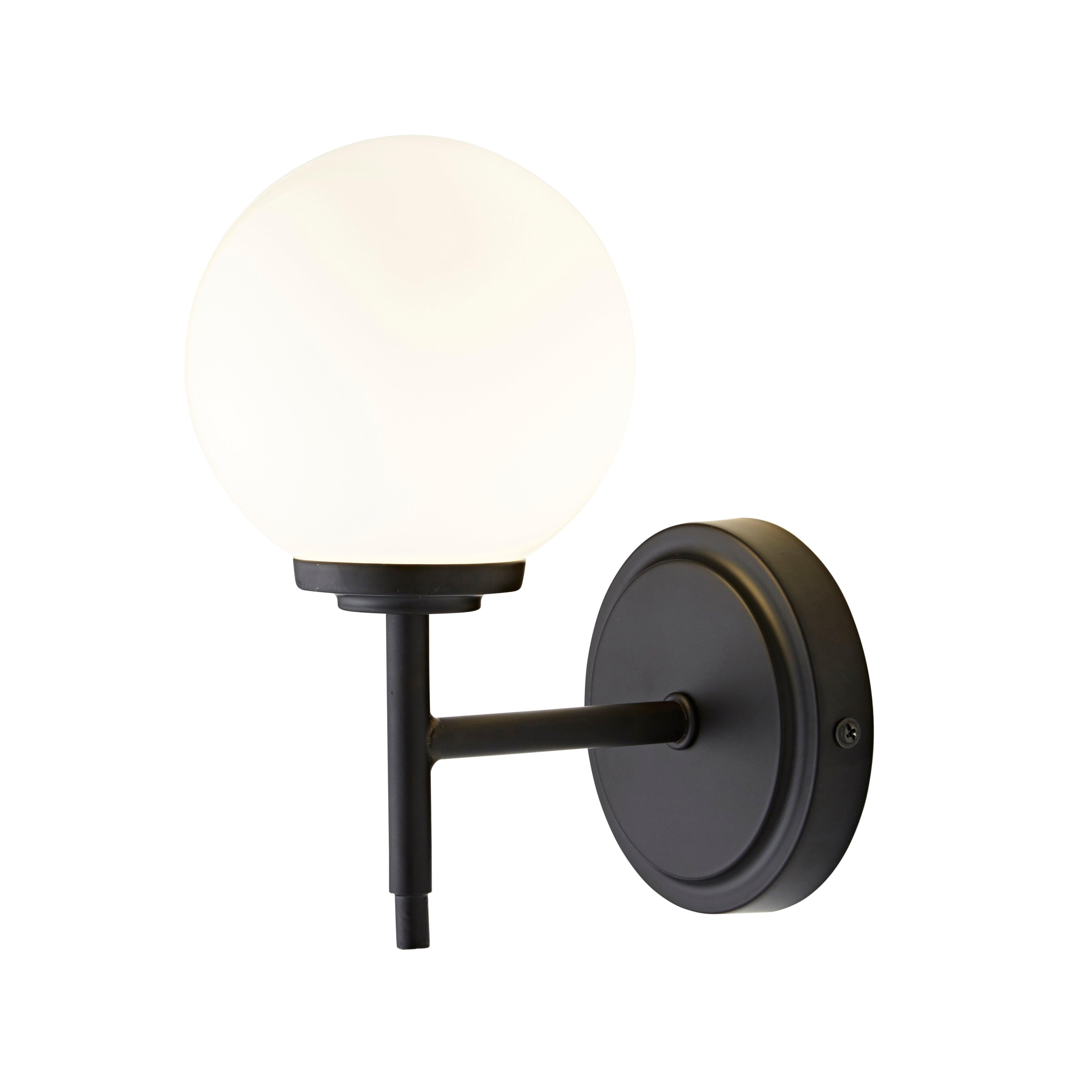Forum SPA-31306-MBLK Porto Bathroom Wall Light, Matt Black