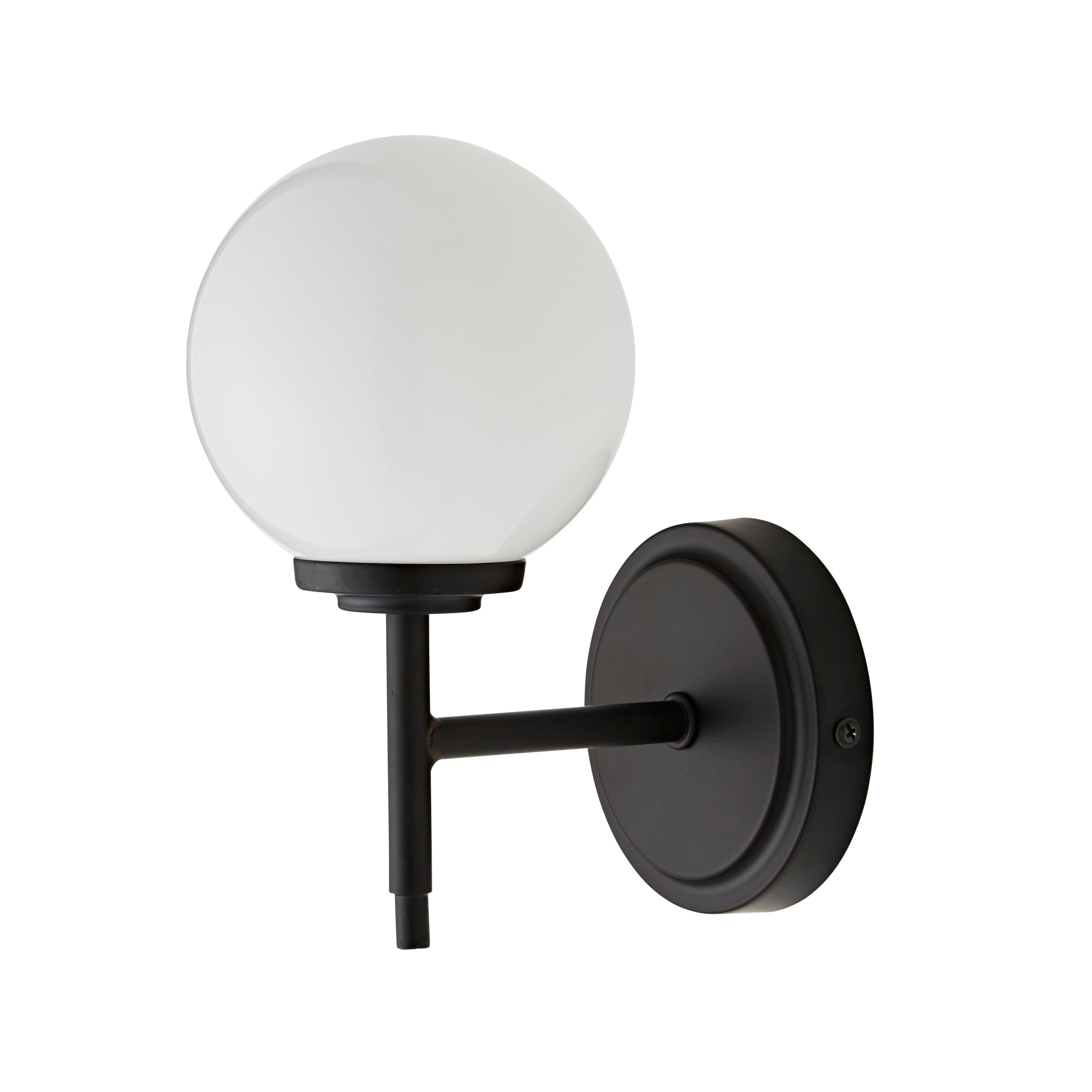 Forum SPA-31306-MBLK Porto Bathroom Wall Light, Matt Black
