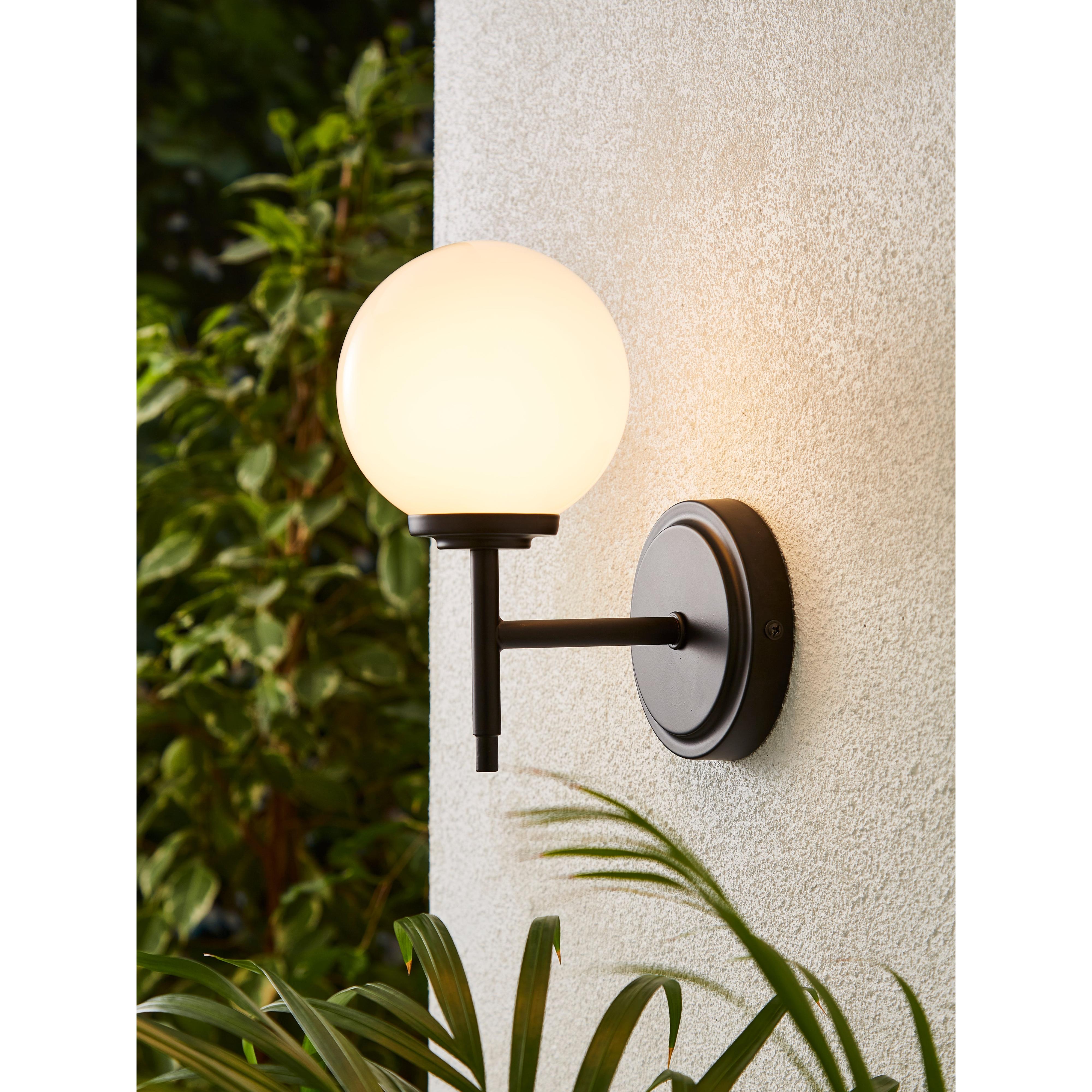 Forum SPA-31306-MBLK Porto Bathroom Wall Light, Matt Black