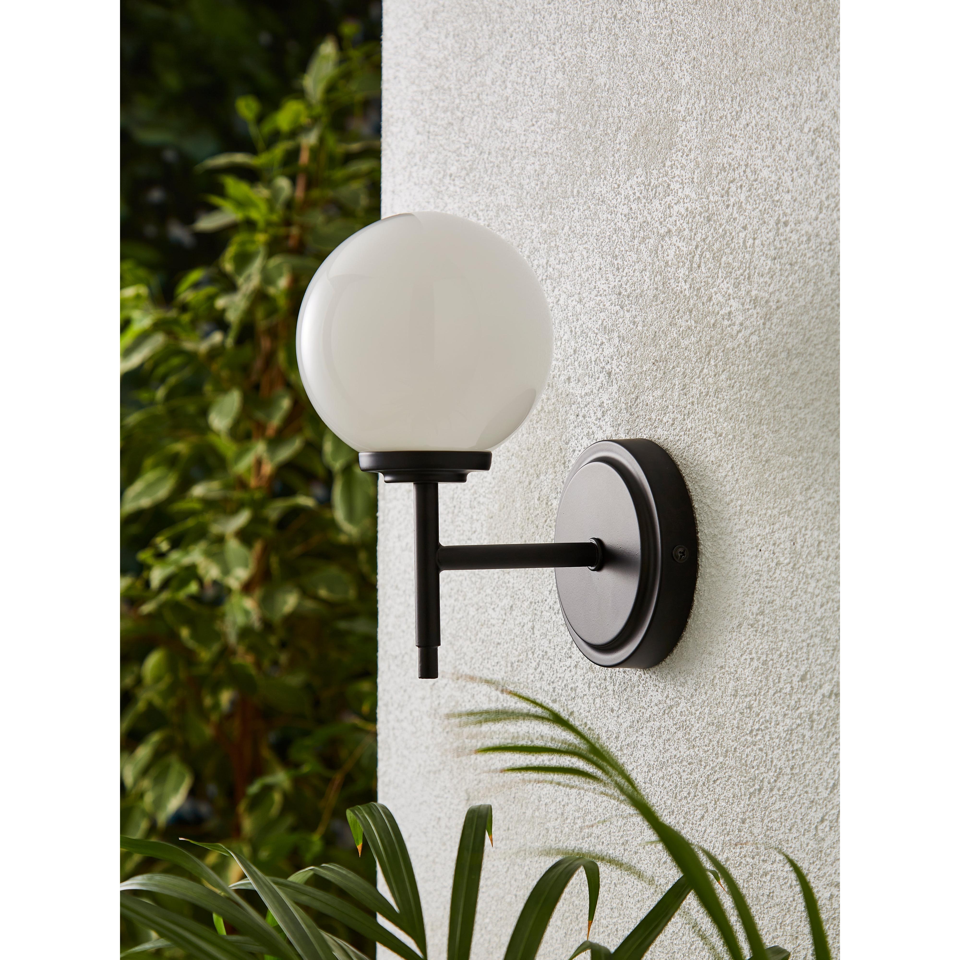 Forum SPA-31306-MBLK Porto Bathroom Wall Light, Matt Black