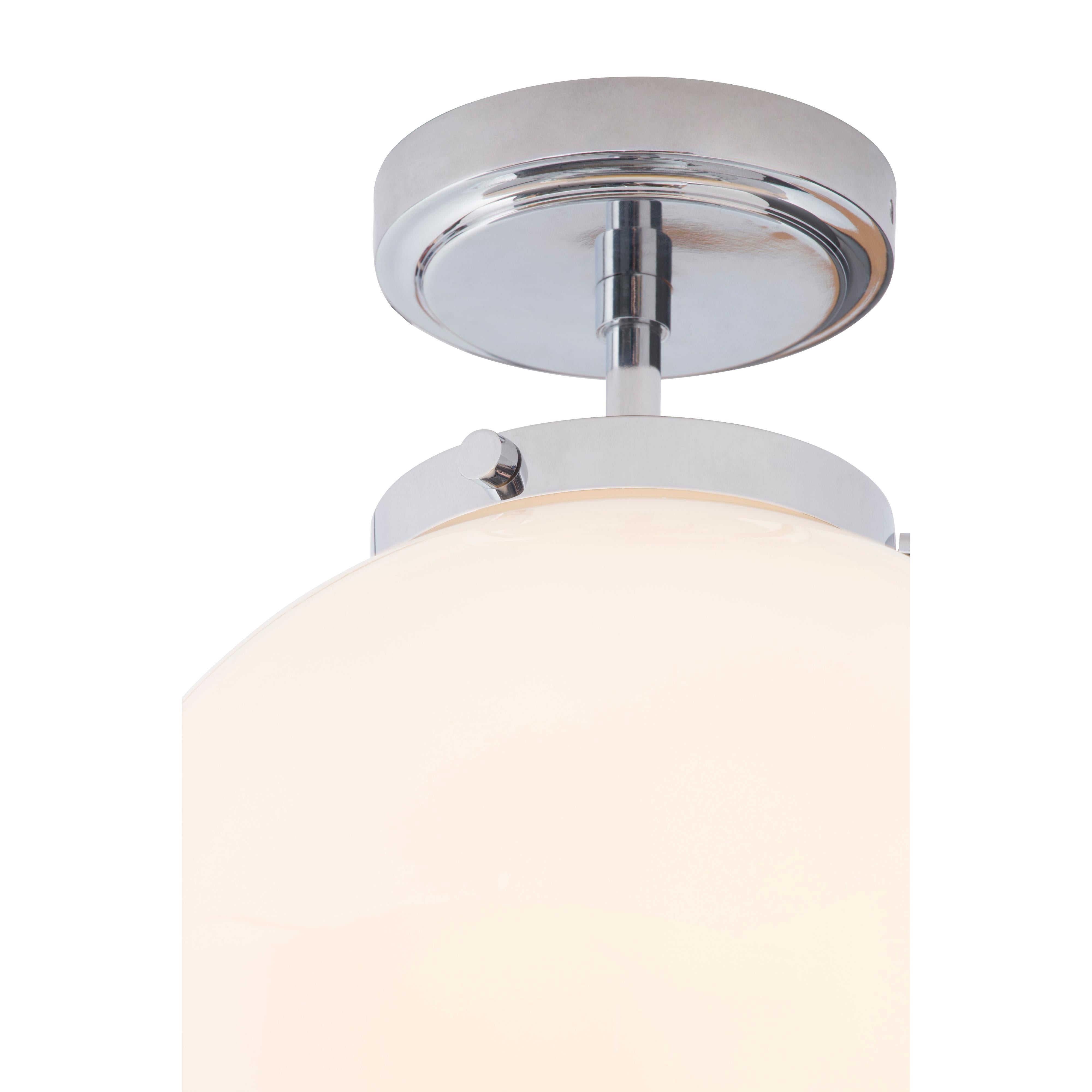 Forum SPA-31309-CHR Porto Bathroom Globe Ceiling Light, Chrome