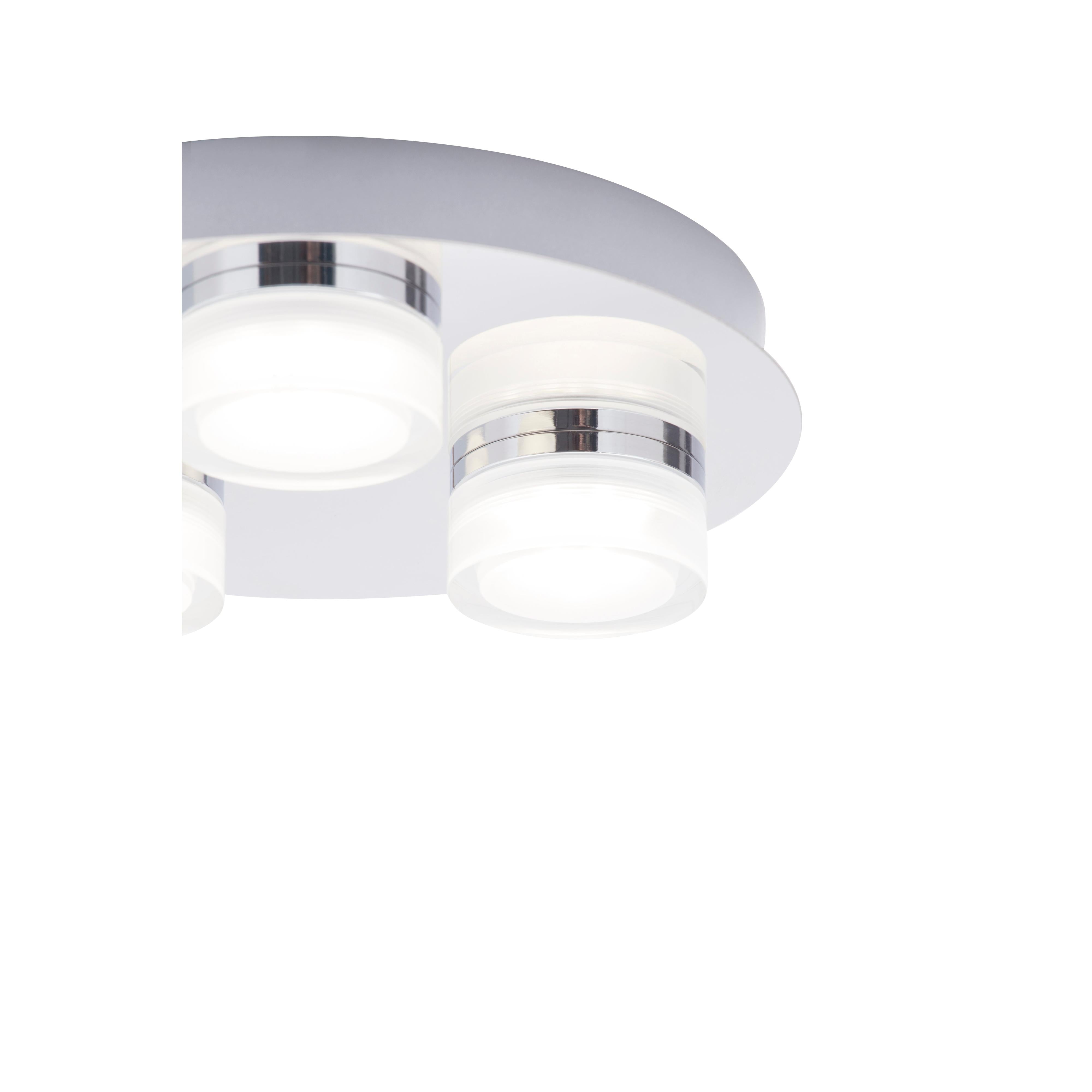Forum SPA-31736-CHR Amalfi Bathroom Ceiling Spotlight Plate, Chrome