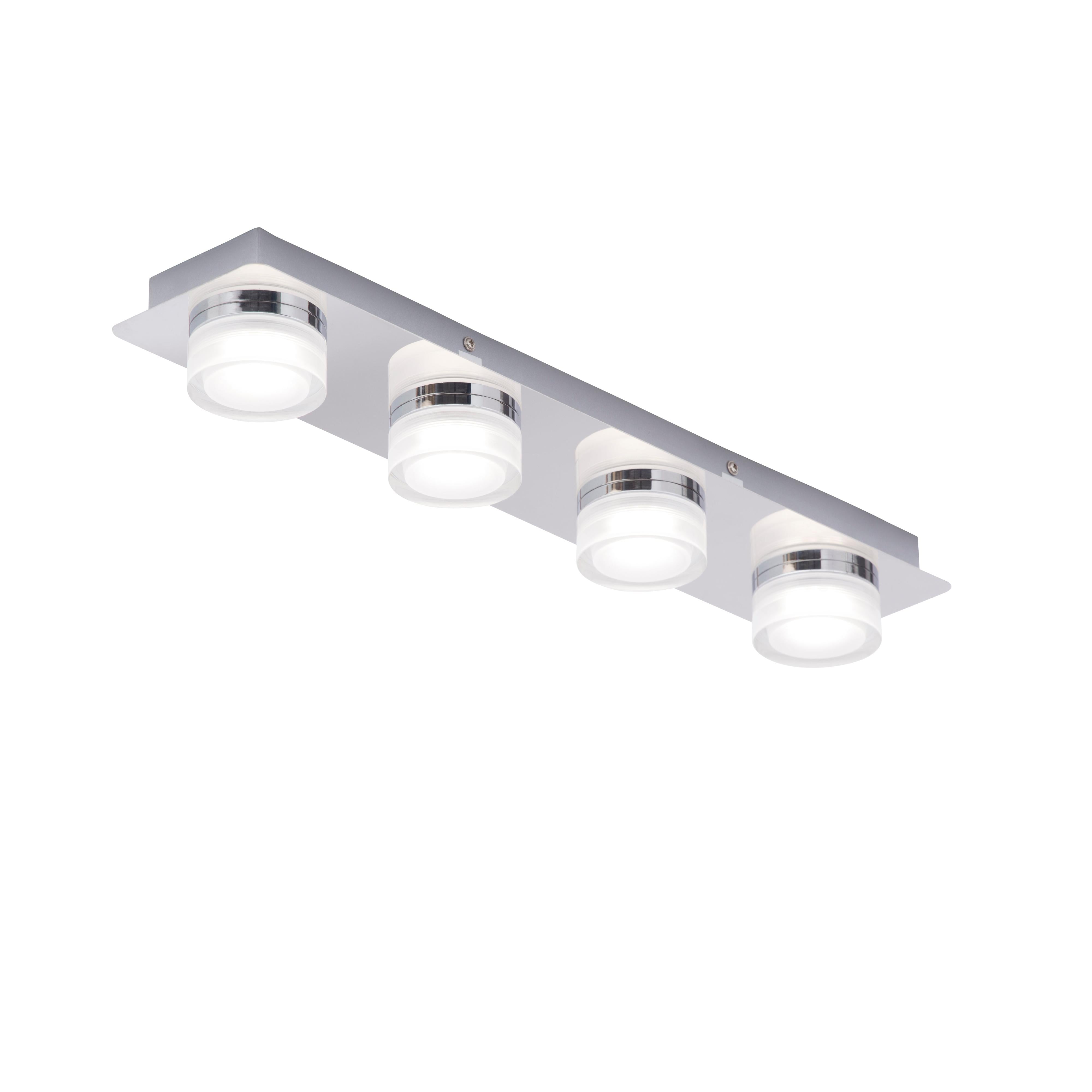 Forum SPA-31737-CHR Amalfi Bathroom Ceiling Spotlight Bar, Chrome