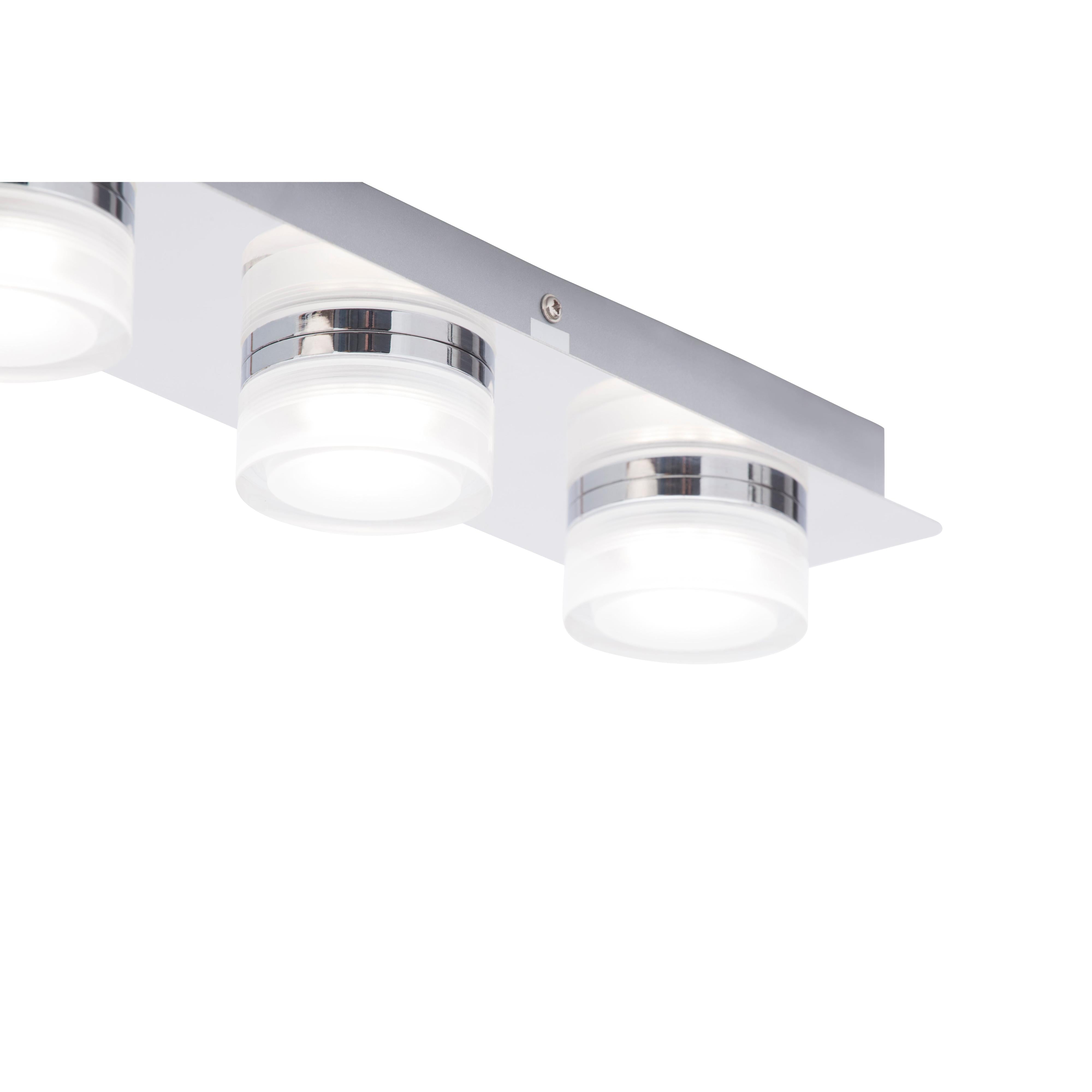 Forum SPA-31737-CHR Amalfi Bathroom Ceiling Spotlight Bar, Chrome