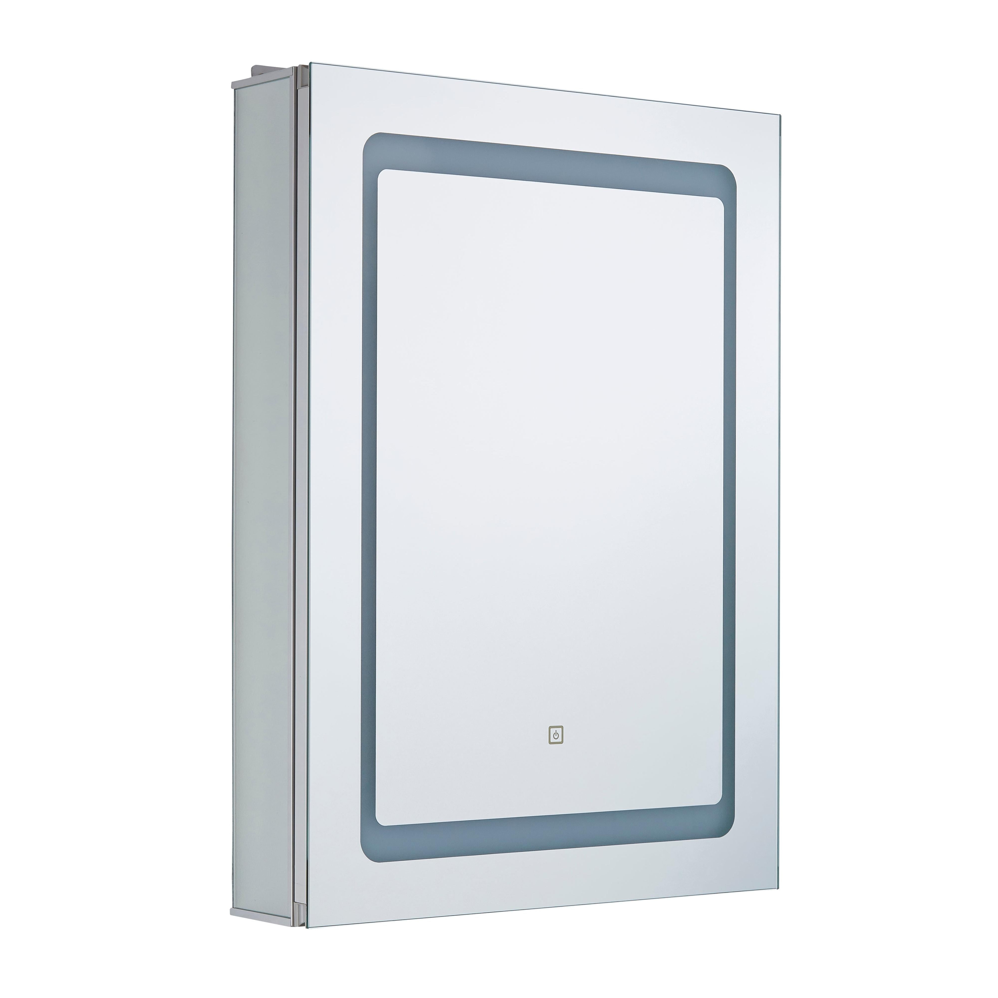 Forum SPA-35707 Arte Single door bathroom cabinet with demister pad and shaver socket