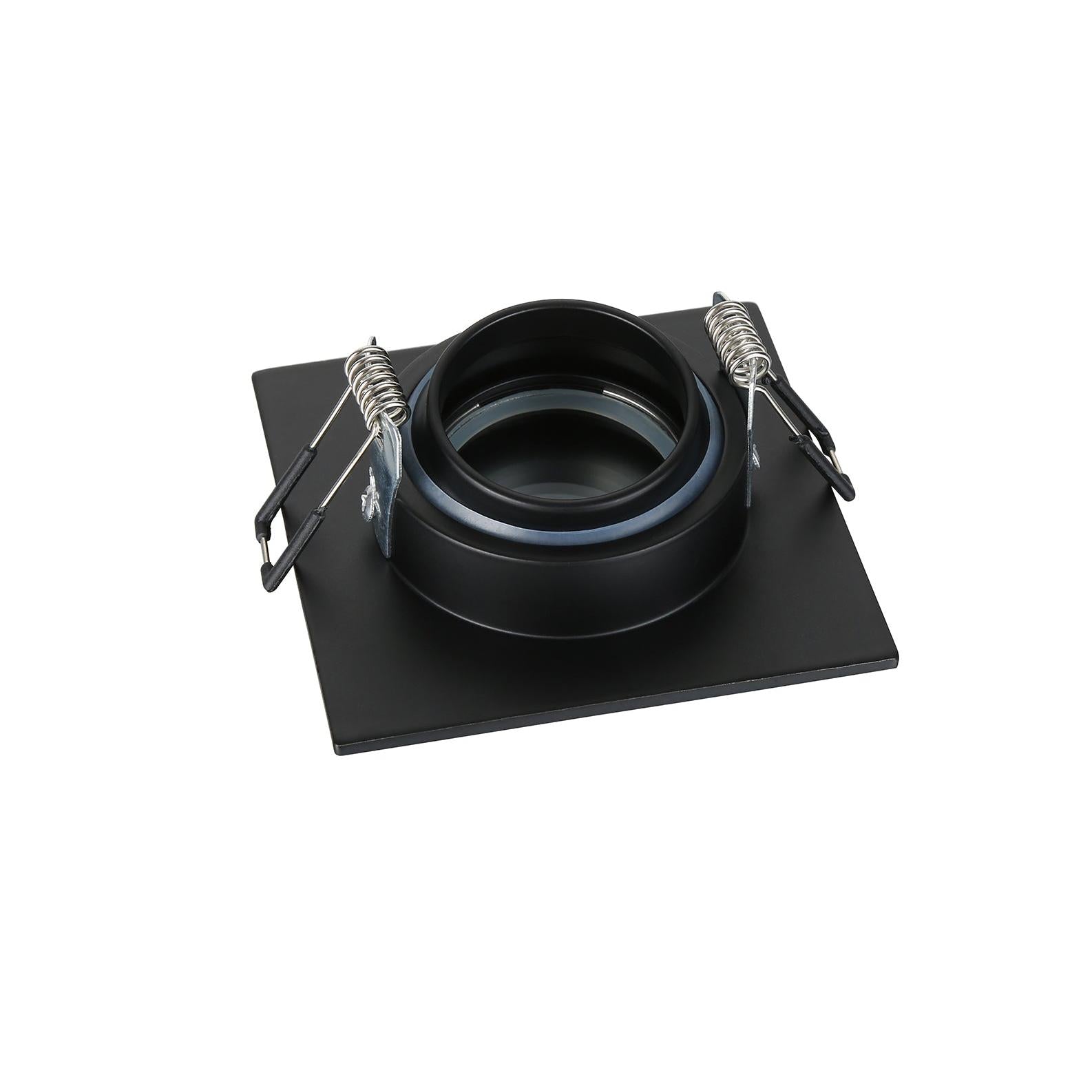 Forum SPA-35725 Cali Square IP65 Tiltable Downlight, Matt Black
