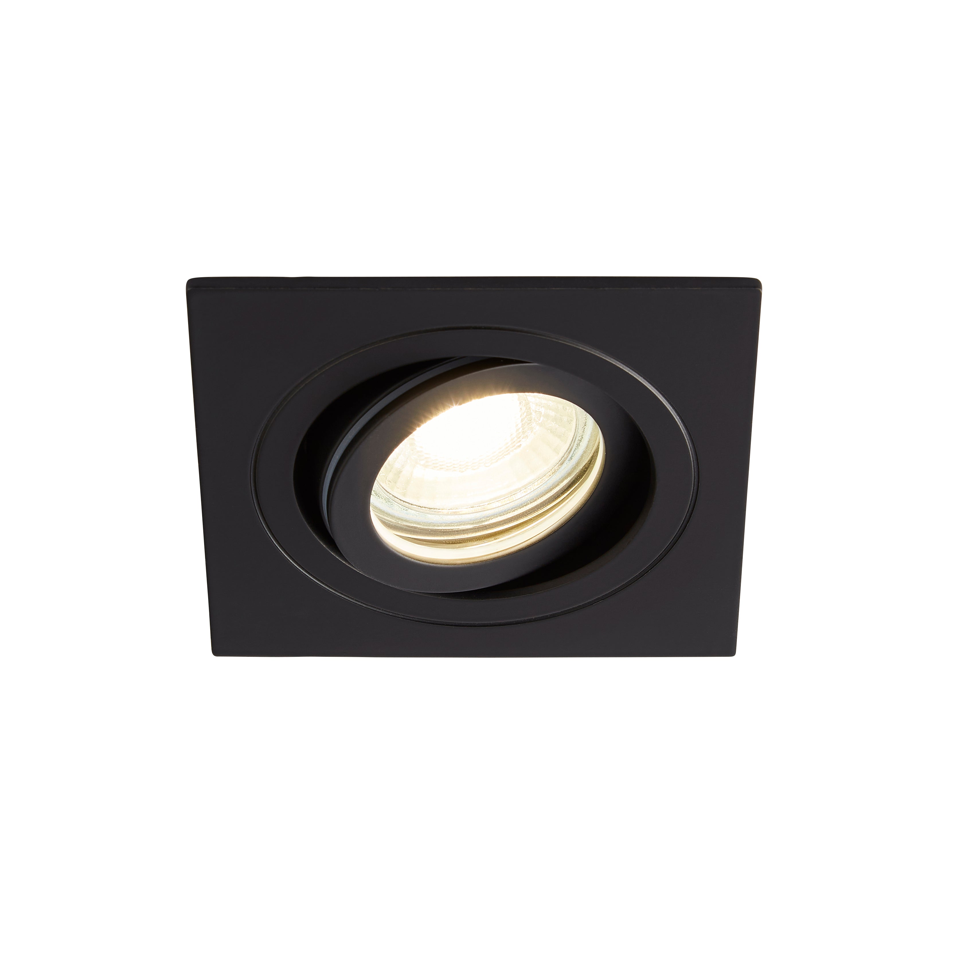 Forum SPA-35725 Cali Square IP65 Tiltable Downlight, Matt Black