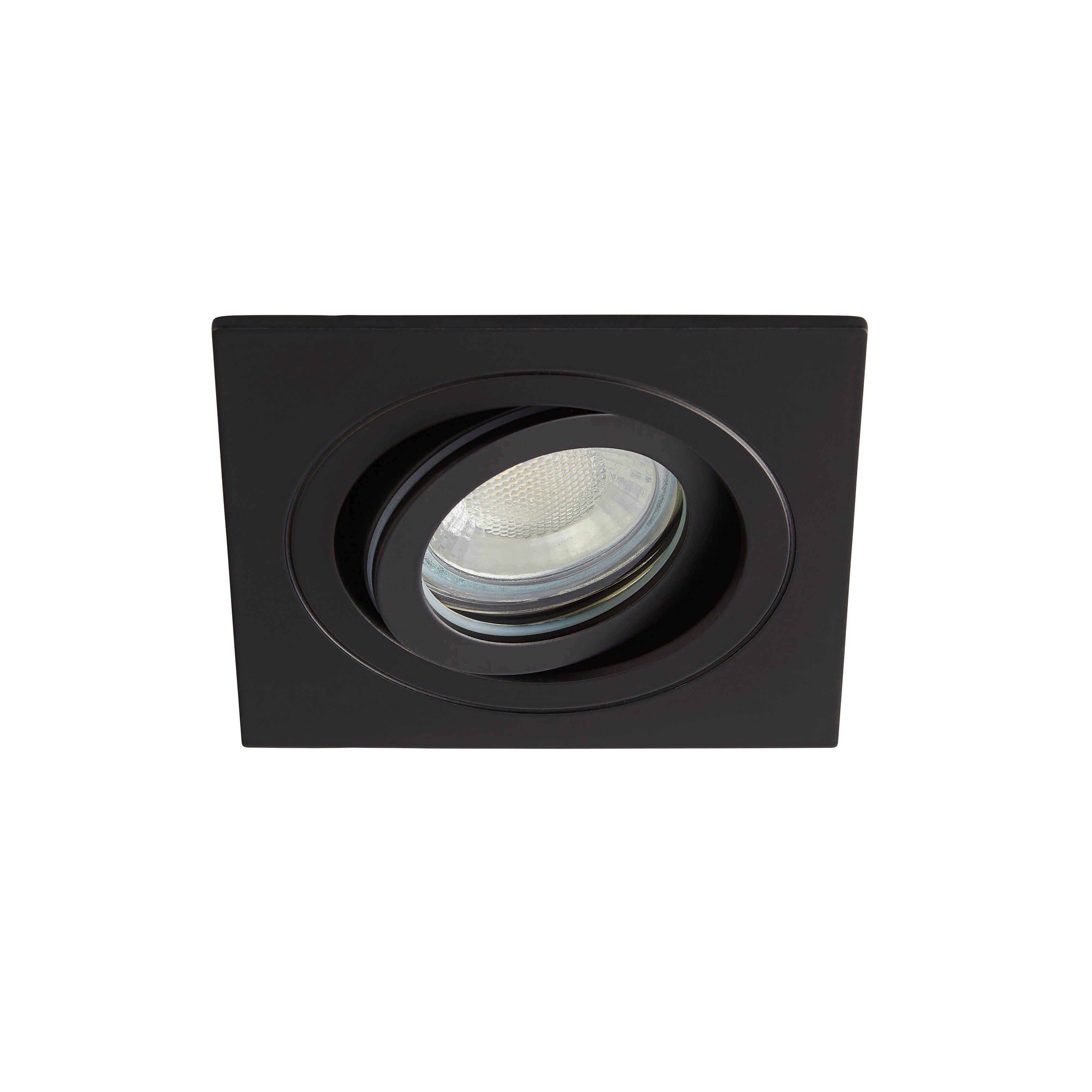 Forum SPA-35725 Cali Square IP65 Tiltable Downlight, Matt Black