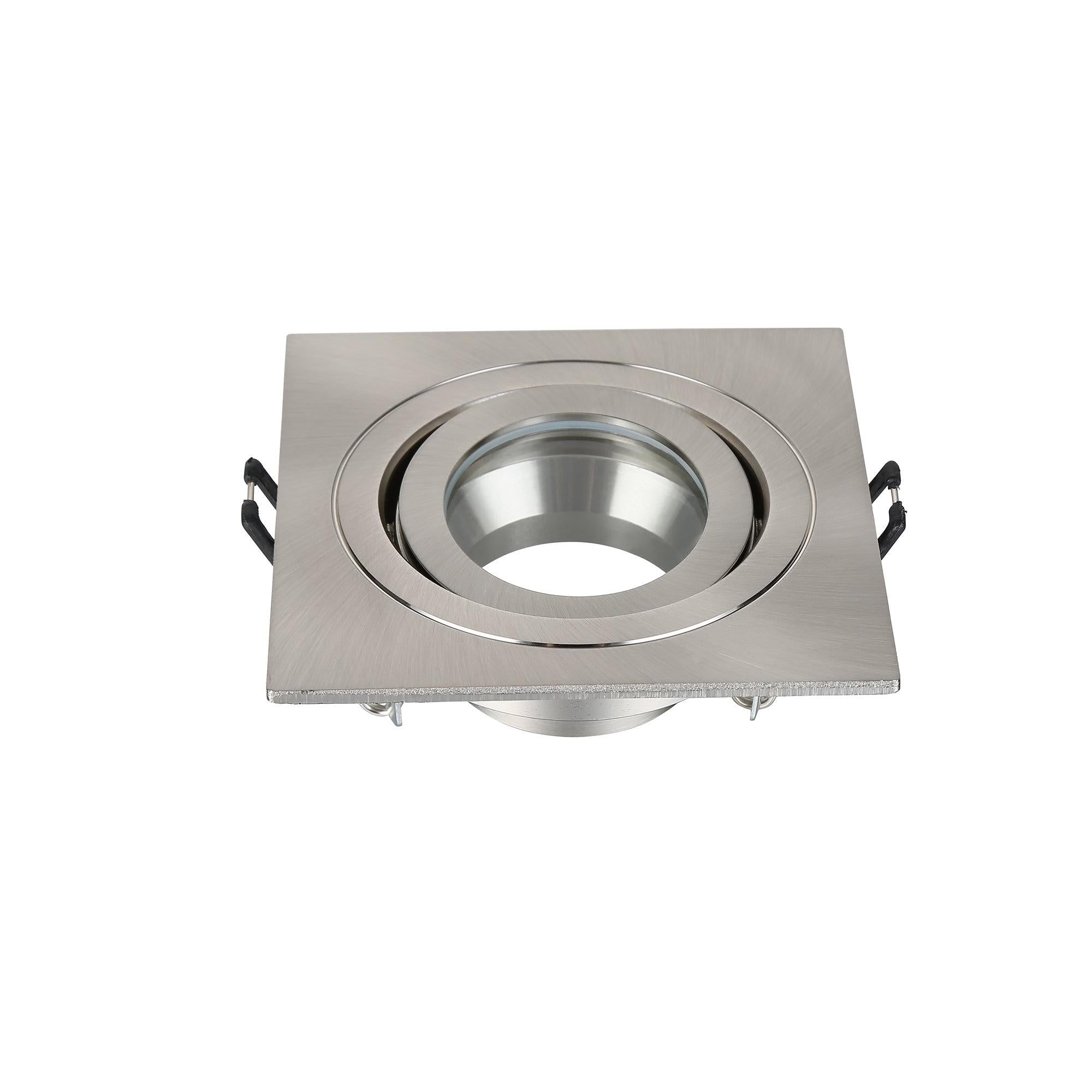 Forum SPA-35726 Cali Square IP65 Tiltable Downlight, Satin Nickel