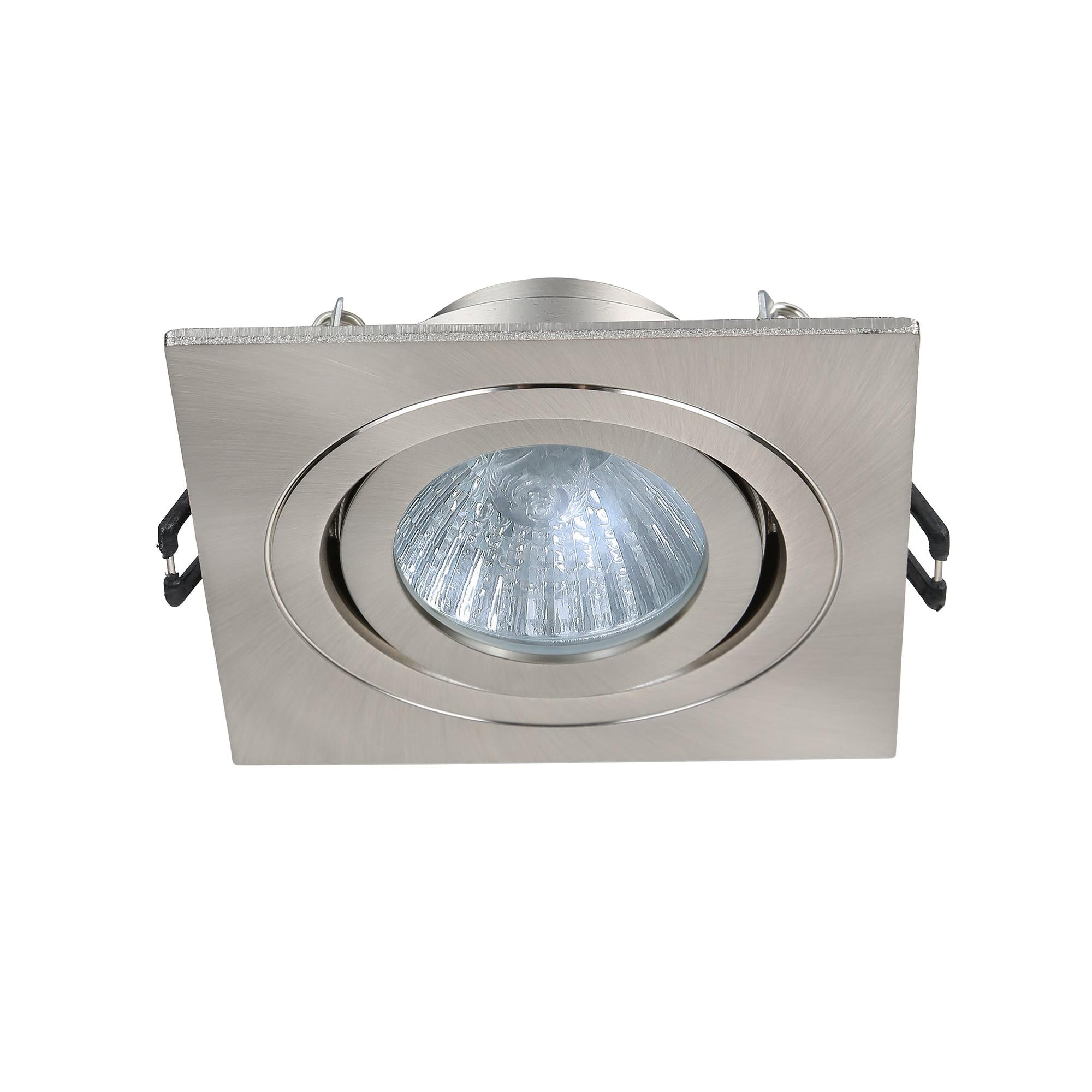 Forum SPA-35726 Cali Square IP65 Tiltable Downlight, Satin Nickel
